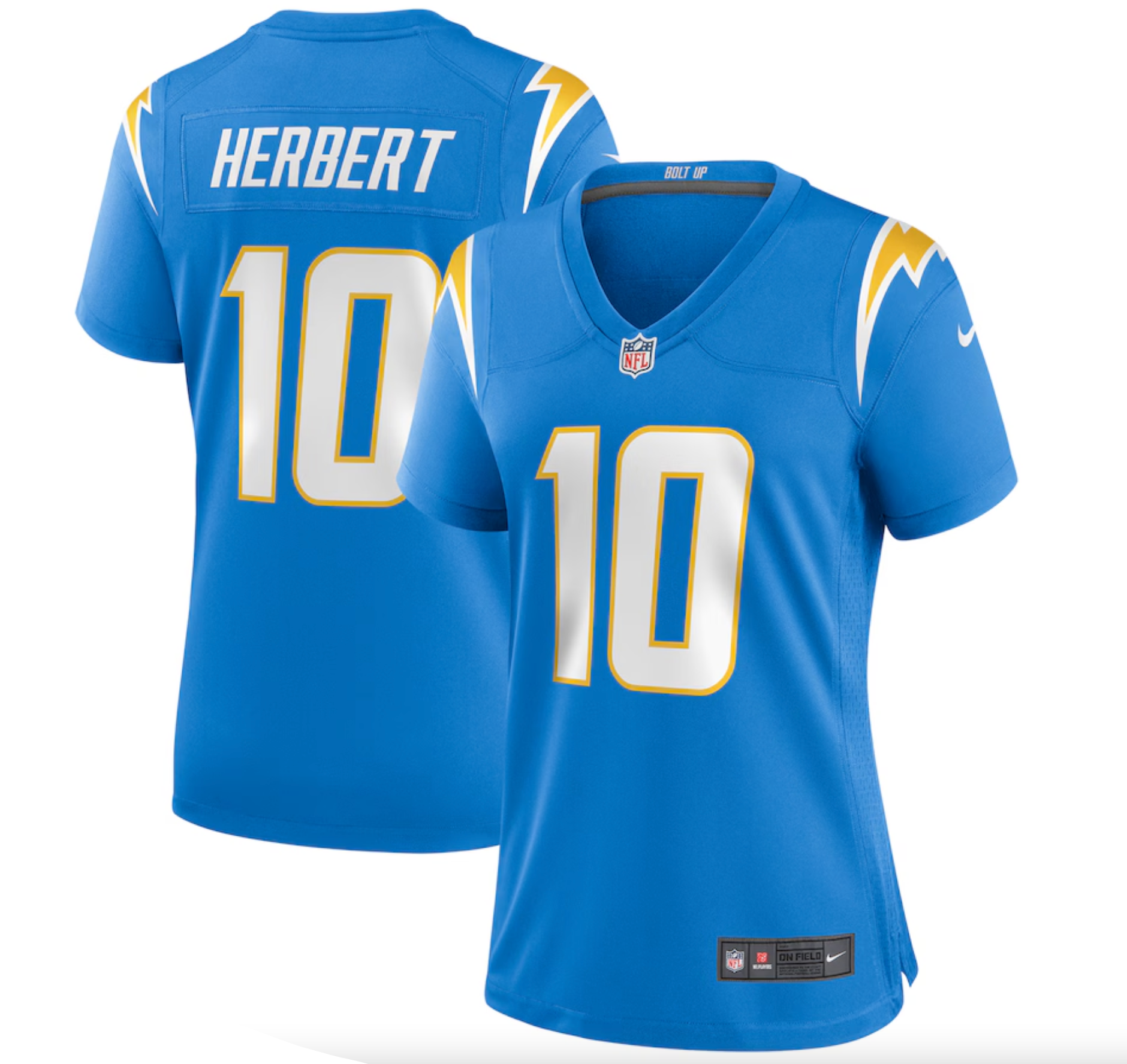 Women's Los Angeles Chargers Justin Herbert Nike Powder Blue Player Game Jersey