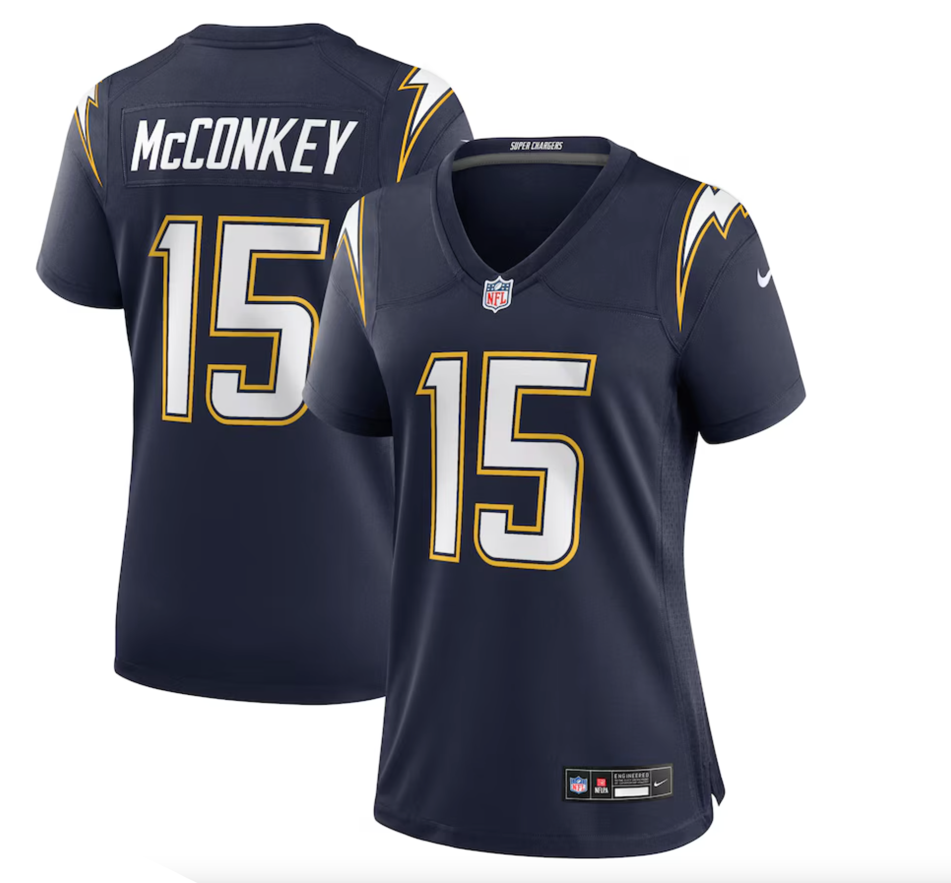 Women's Los Angeles Chargers Ladd McConkey Nike Navy Alternate Super Chargers Game Jersey