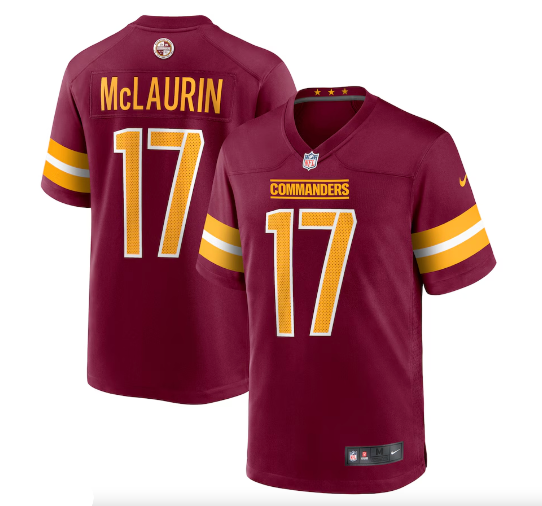 Men's Washington Commanders Terry McLaurin Nike Burgundy Player Game Jersey