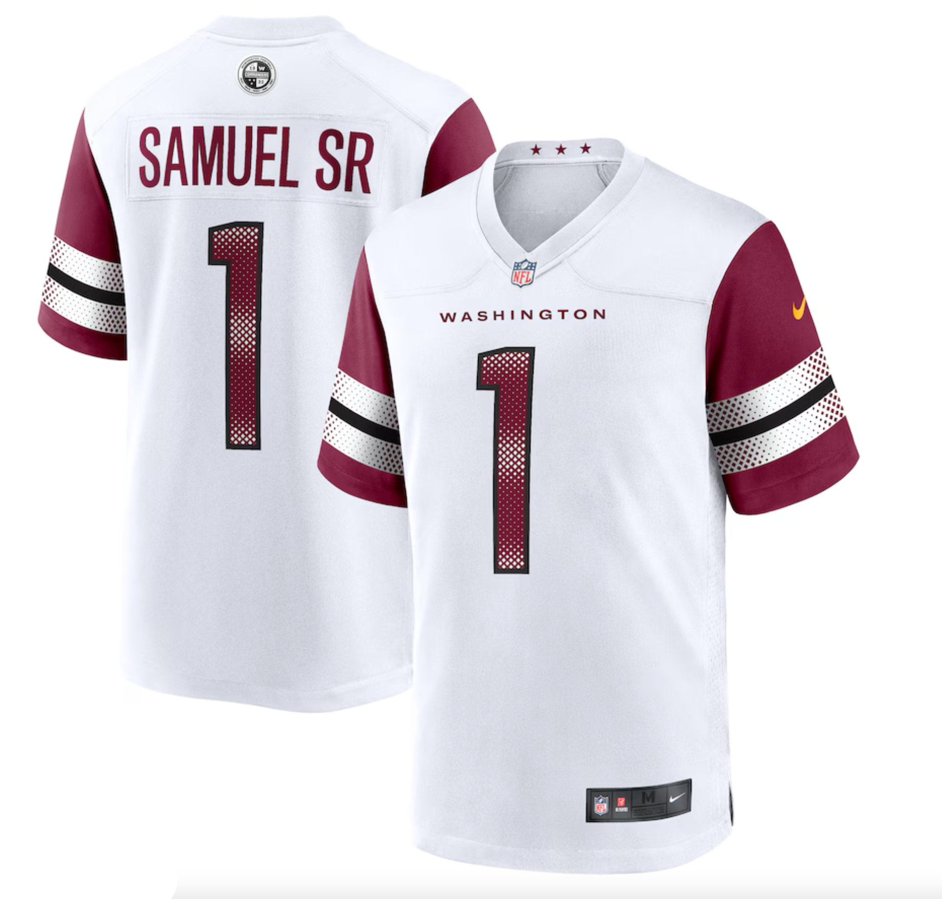 Men's Washington Commanders Deebo Samuel Sr Nike White Game Player Jersey