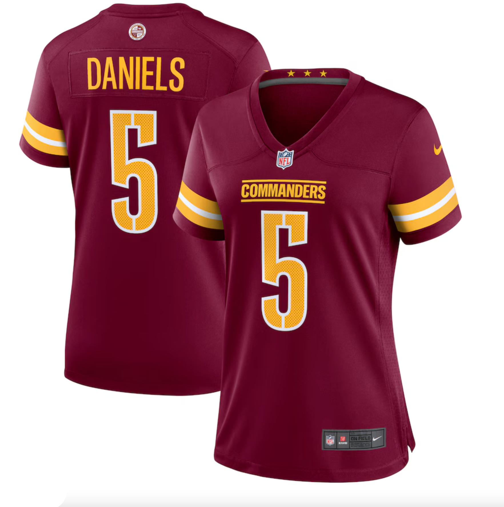 Women's Washington Commanders Jayden Daniels Nike Burgundy Player Game Jersey