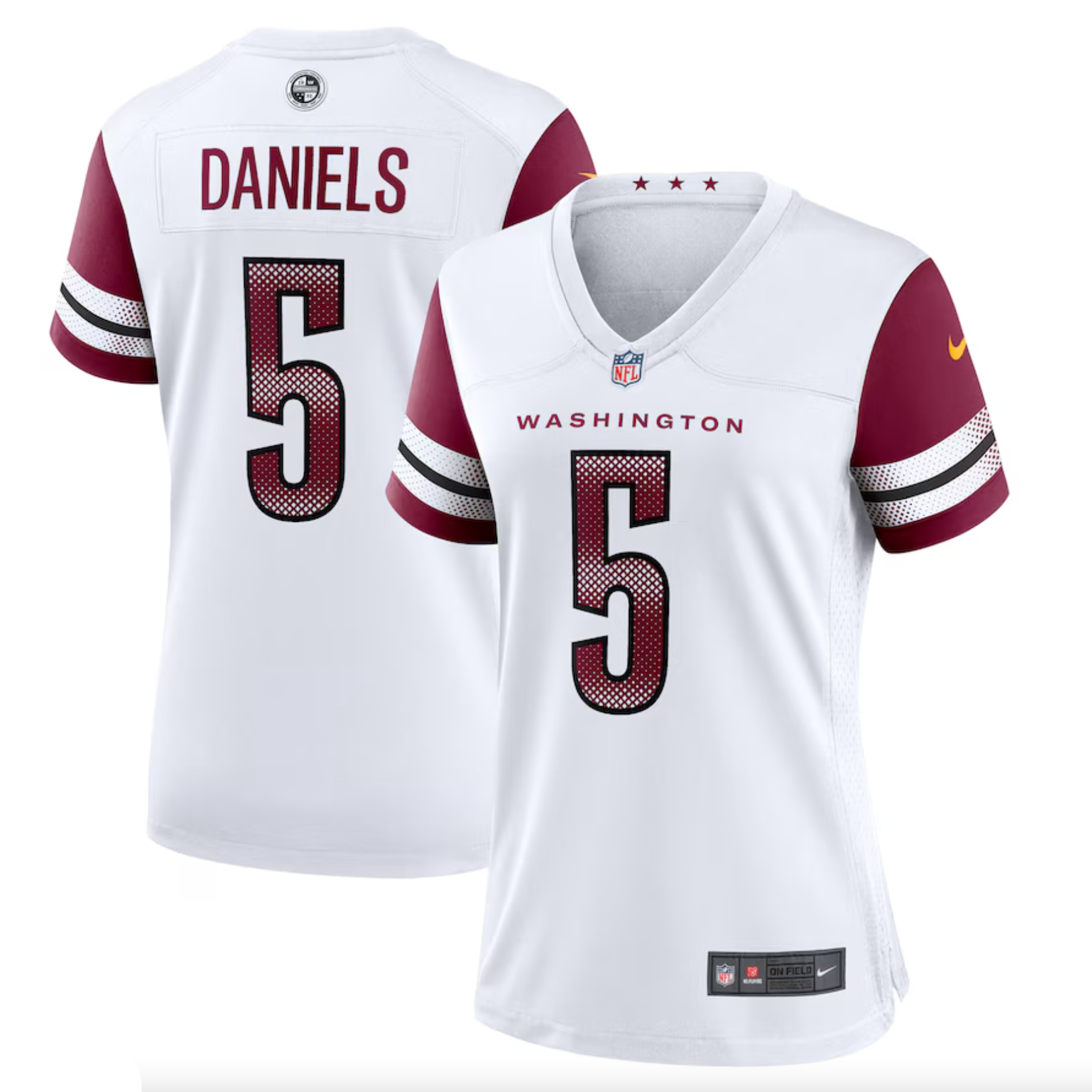 Women's Washington Commanders Jayden Daniels Nike White Game Jersey