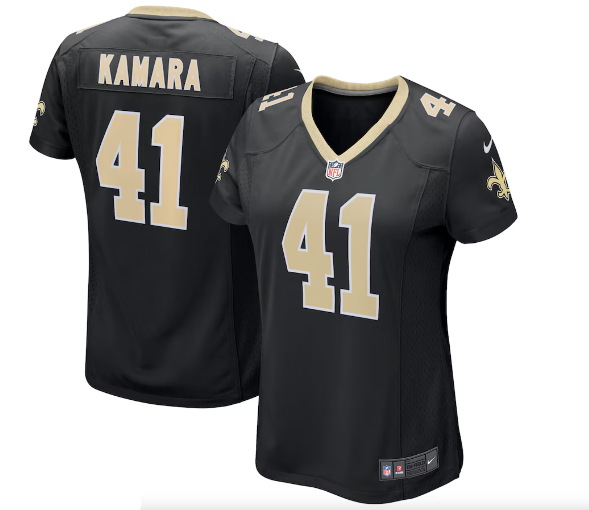 Women's Nike Alvin Kamara Black New Orleans Saints Game Jersey