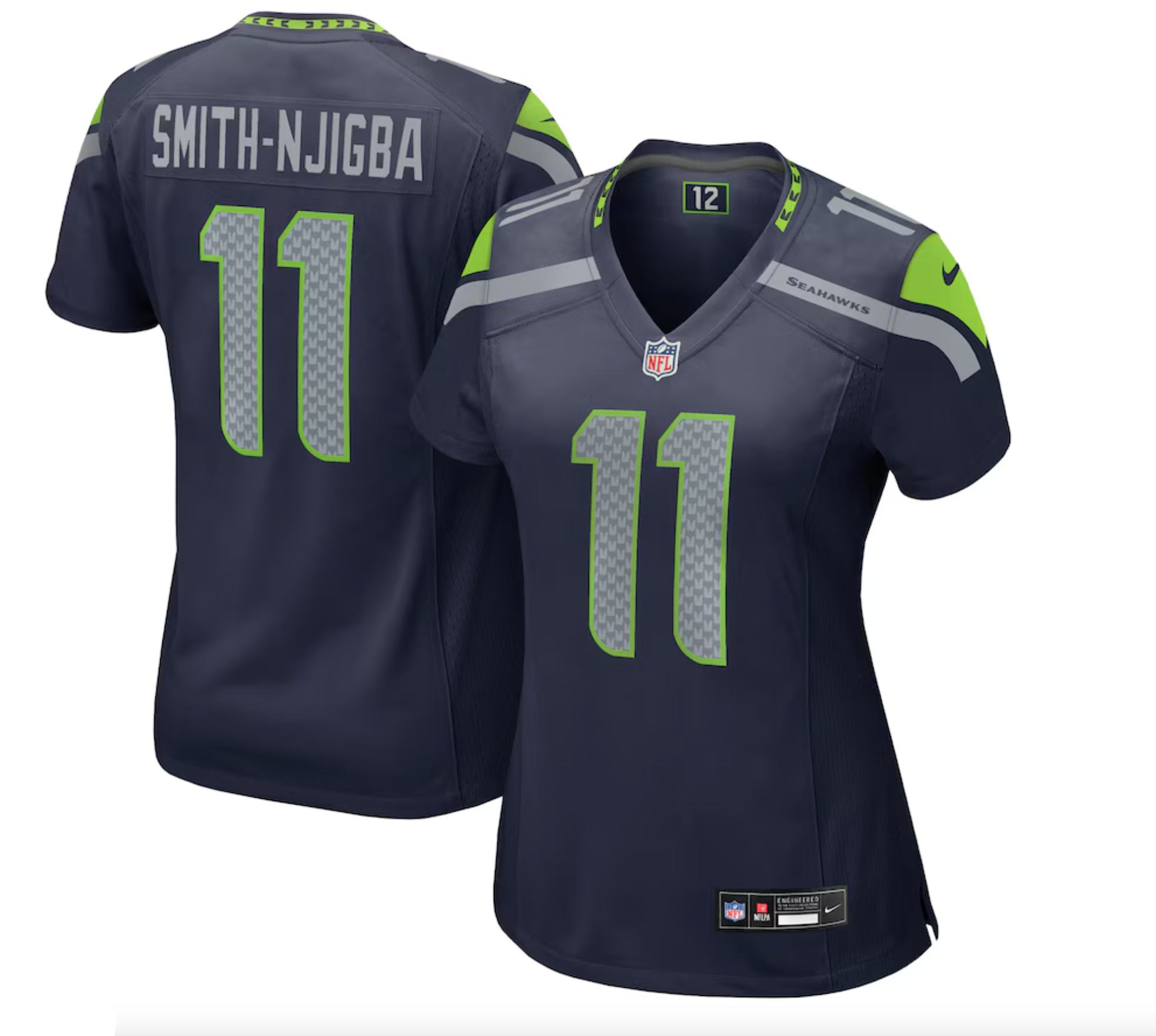Women's Seattle Seahawks Jaxon Smith-Njigba Nike College Navy Game Jersey