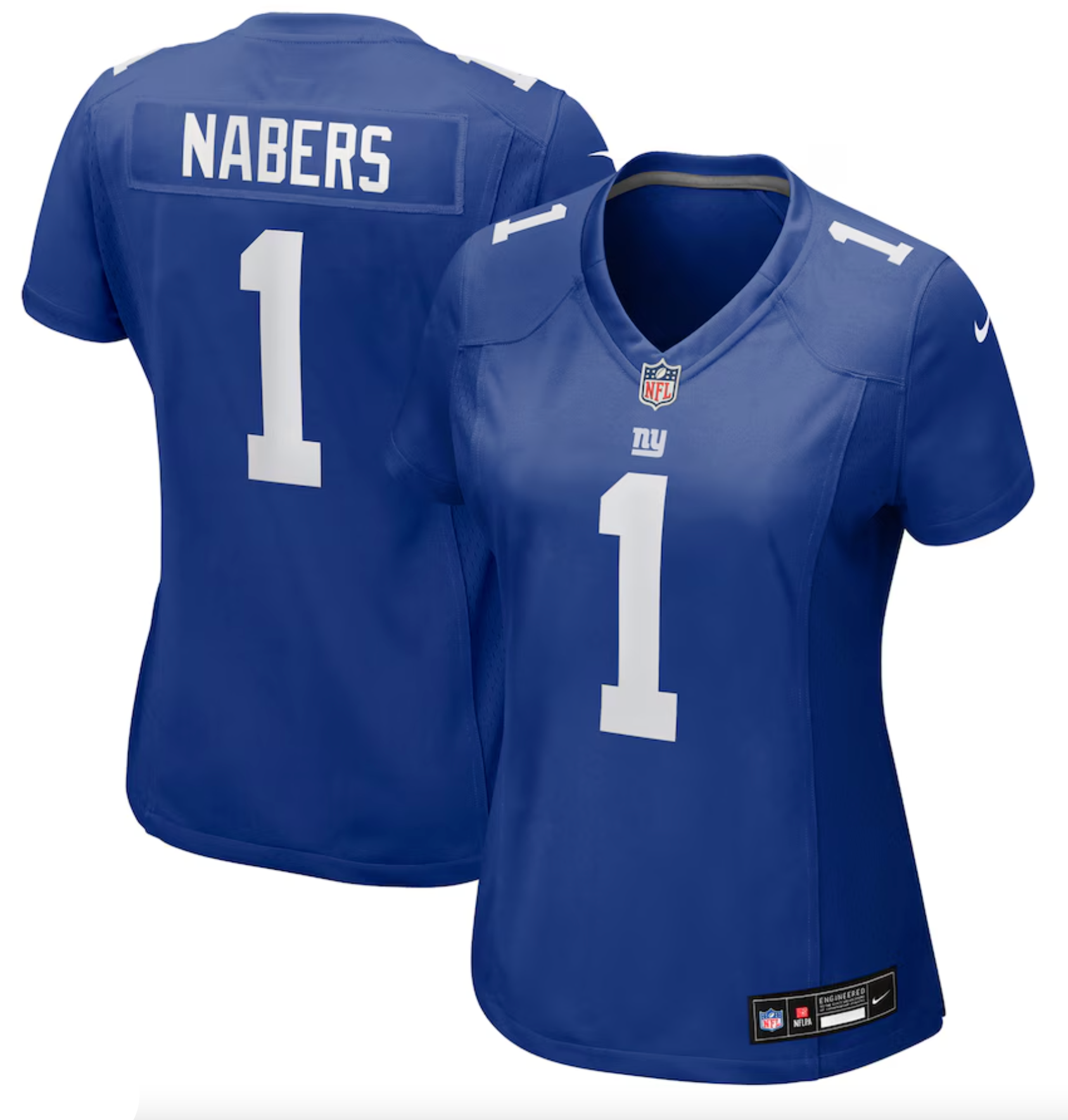 Women's New York Giants Malik Nabers Nike Royal Game Jersey