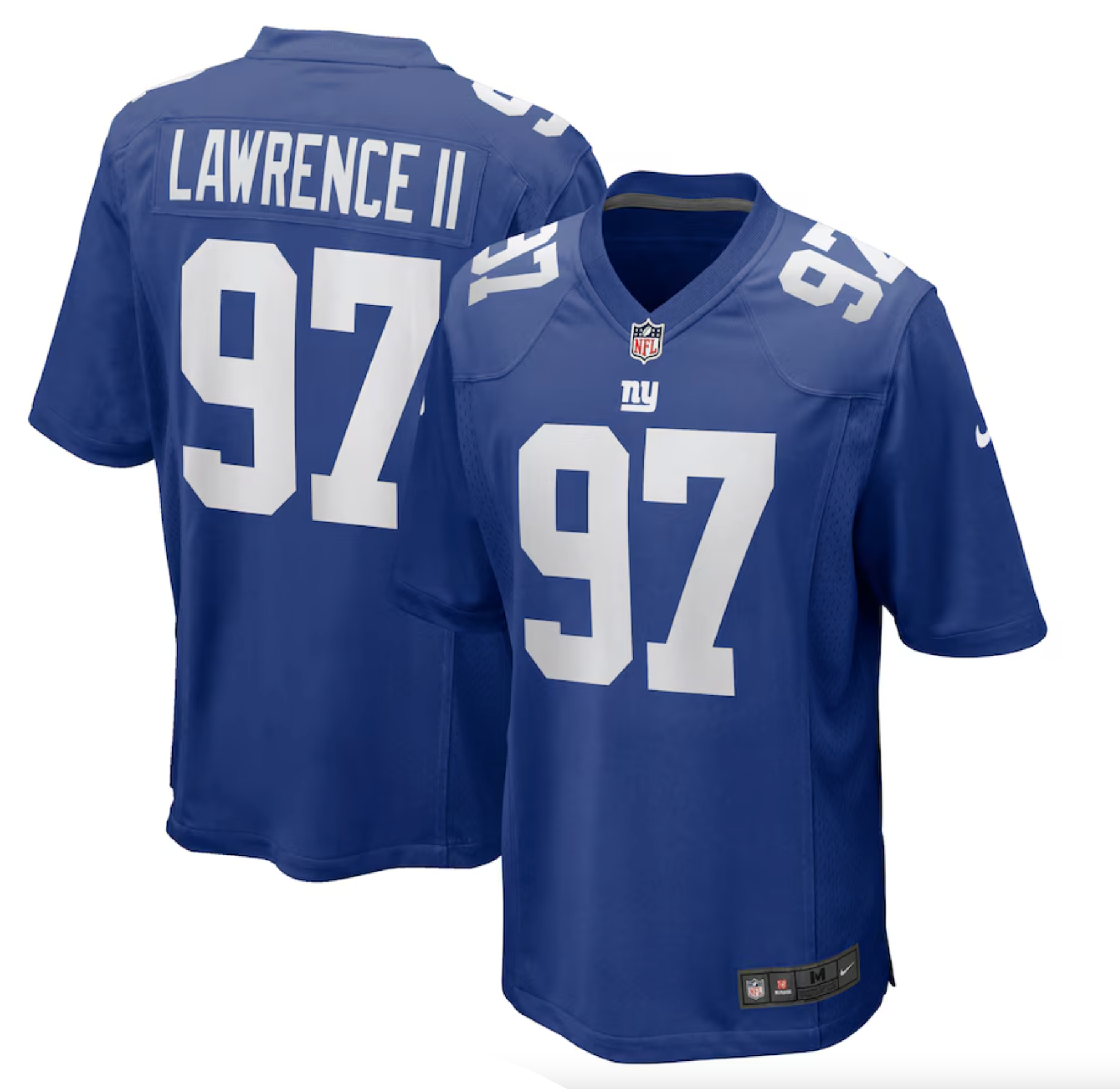 Men's New York Giants Dexter Lawrence II Nike Royal Team Game Player Jersey
