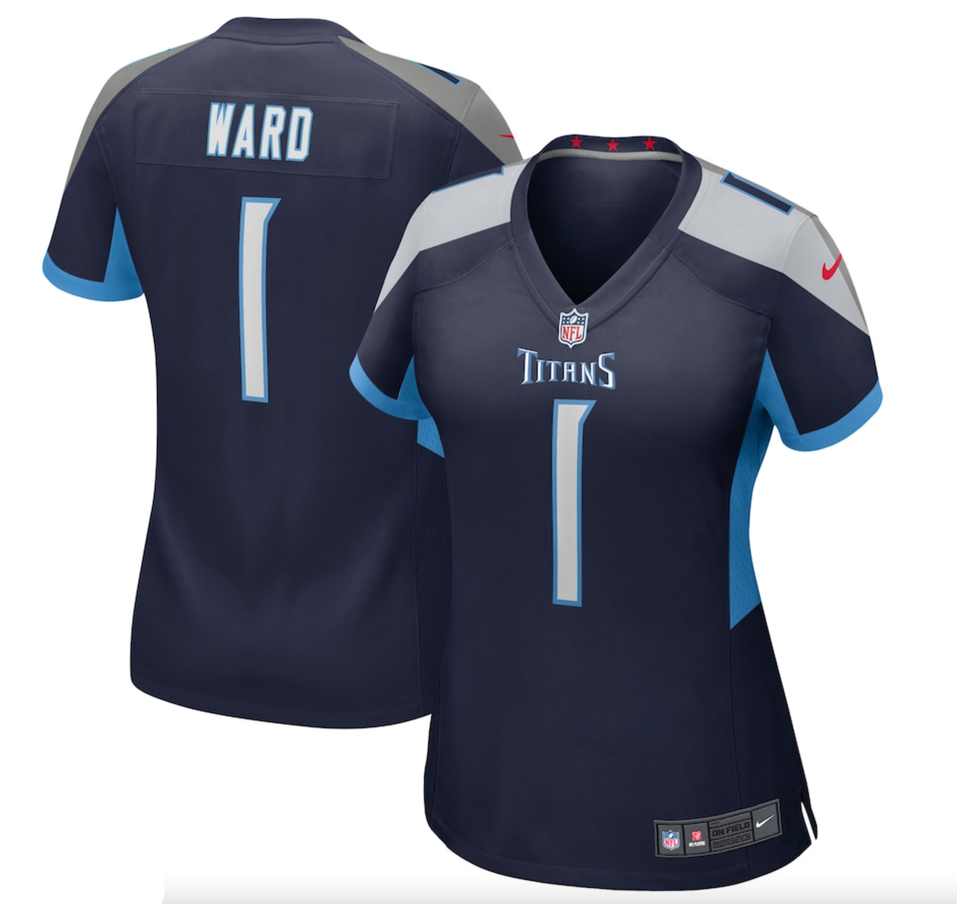 Women's Tennessee Titans Cameron Ward Nike Navy 2025 NFL Draft First Round Pick Alternate Game Jersey