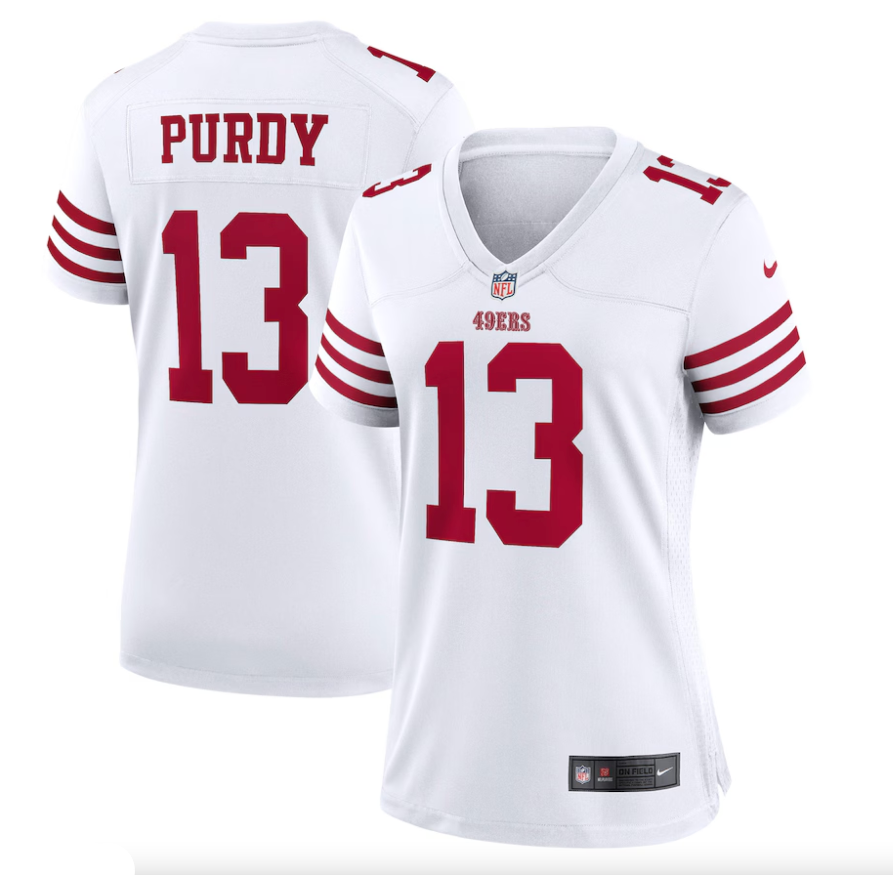 Women's San Francisco 49ers Brock Purdy Nike White Game Jersey