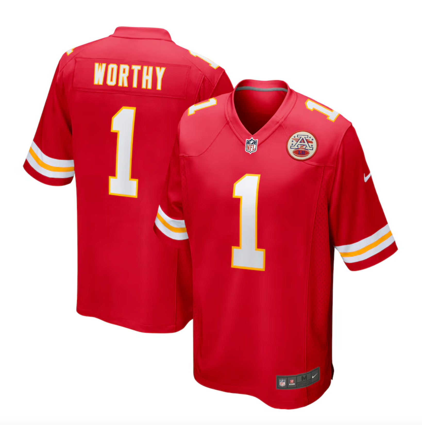 Men's Kansas City Chiefs Xavier Worthy Nike Red Player Game Jersey