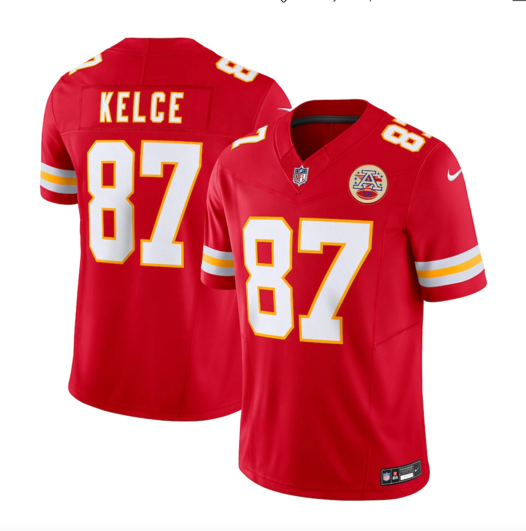 Men's Kansas City Chiefs Travis Kelce Nike Red Vapor F.U.S.E. Limited Jersey