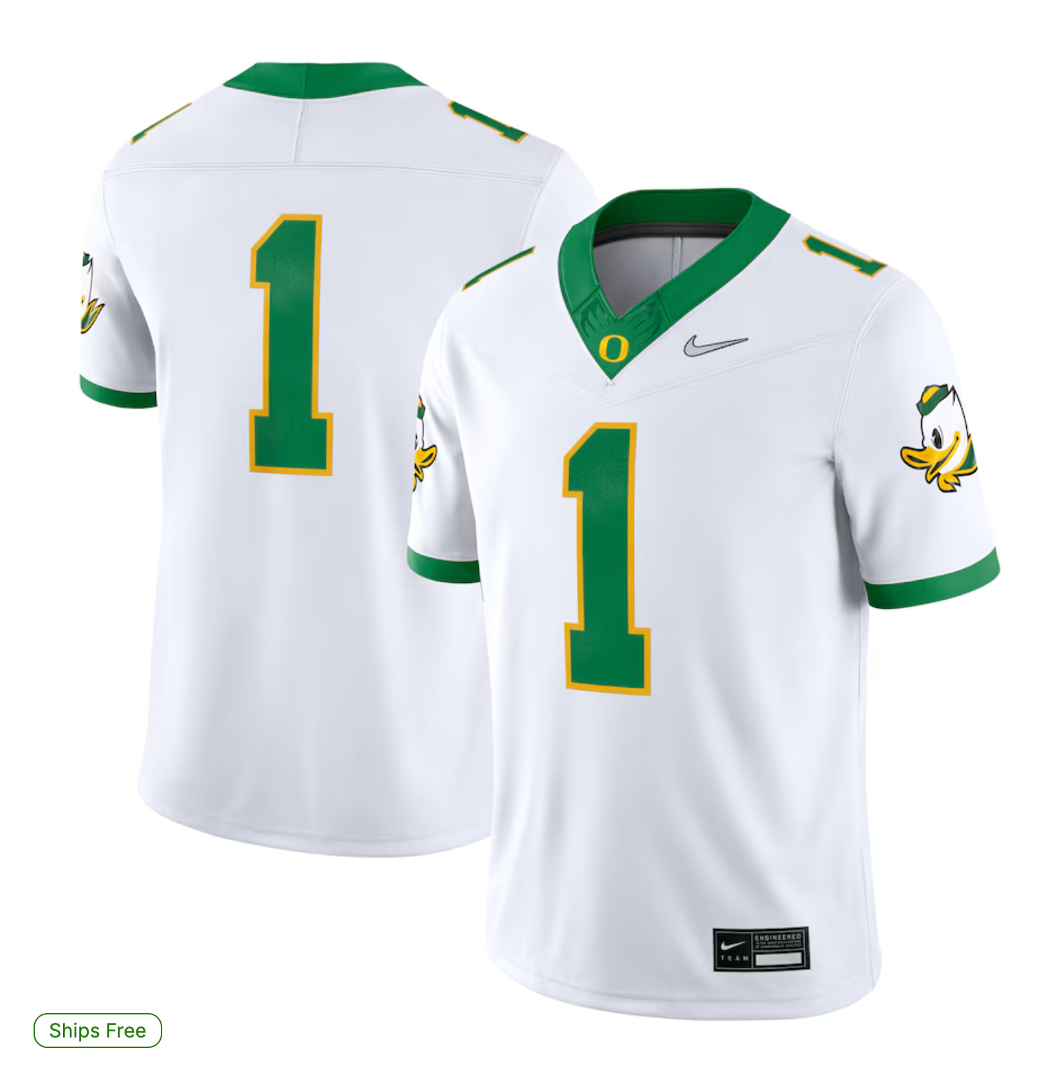 Oregon Ducks Nike Alternate Game Jersey - White
