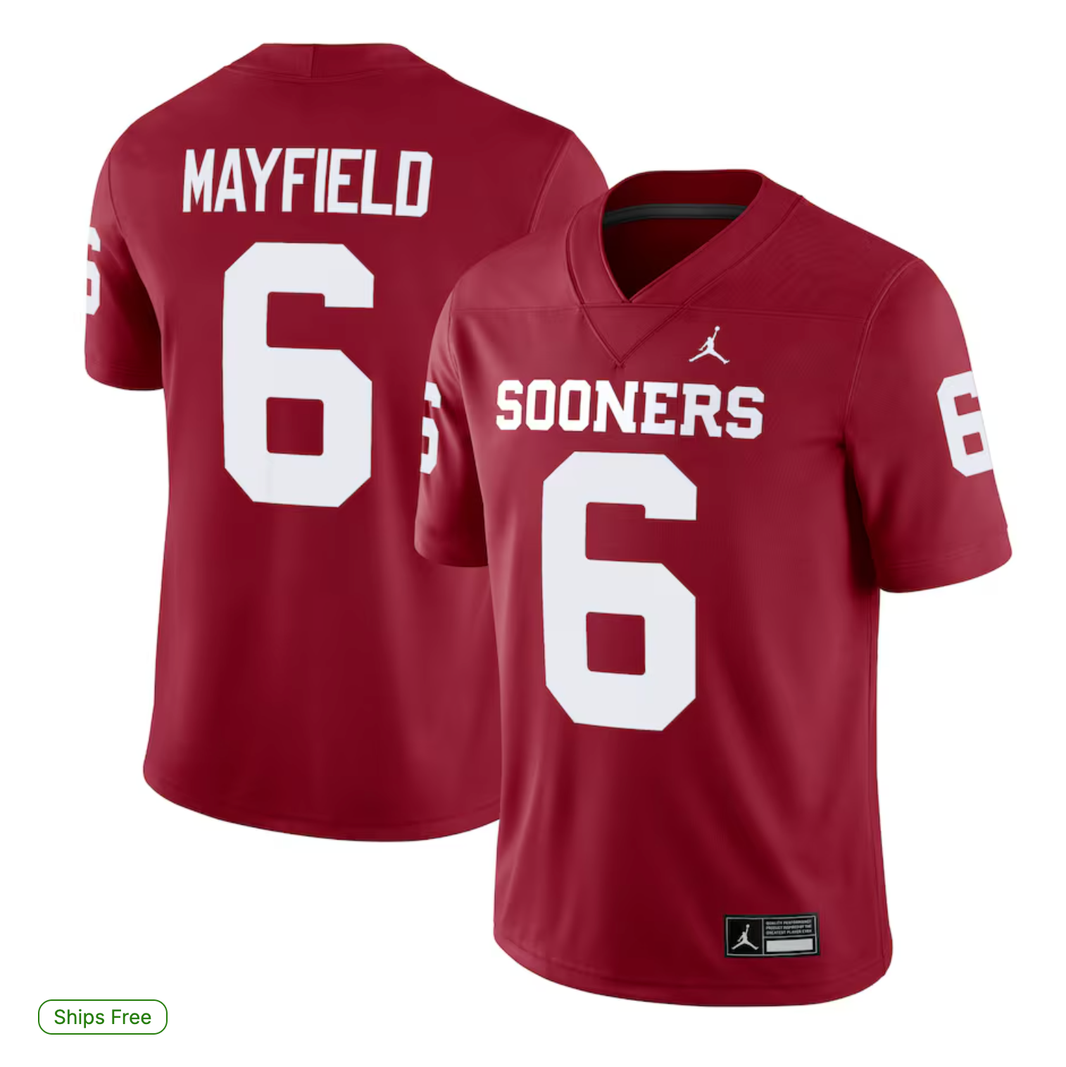 Baker Mayfield Oklahoma Sooners Jordan Brand Alumni Player Game Jersey - Crimson