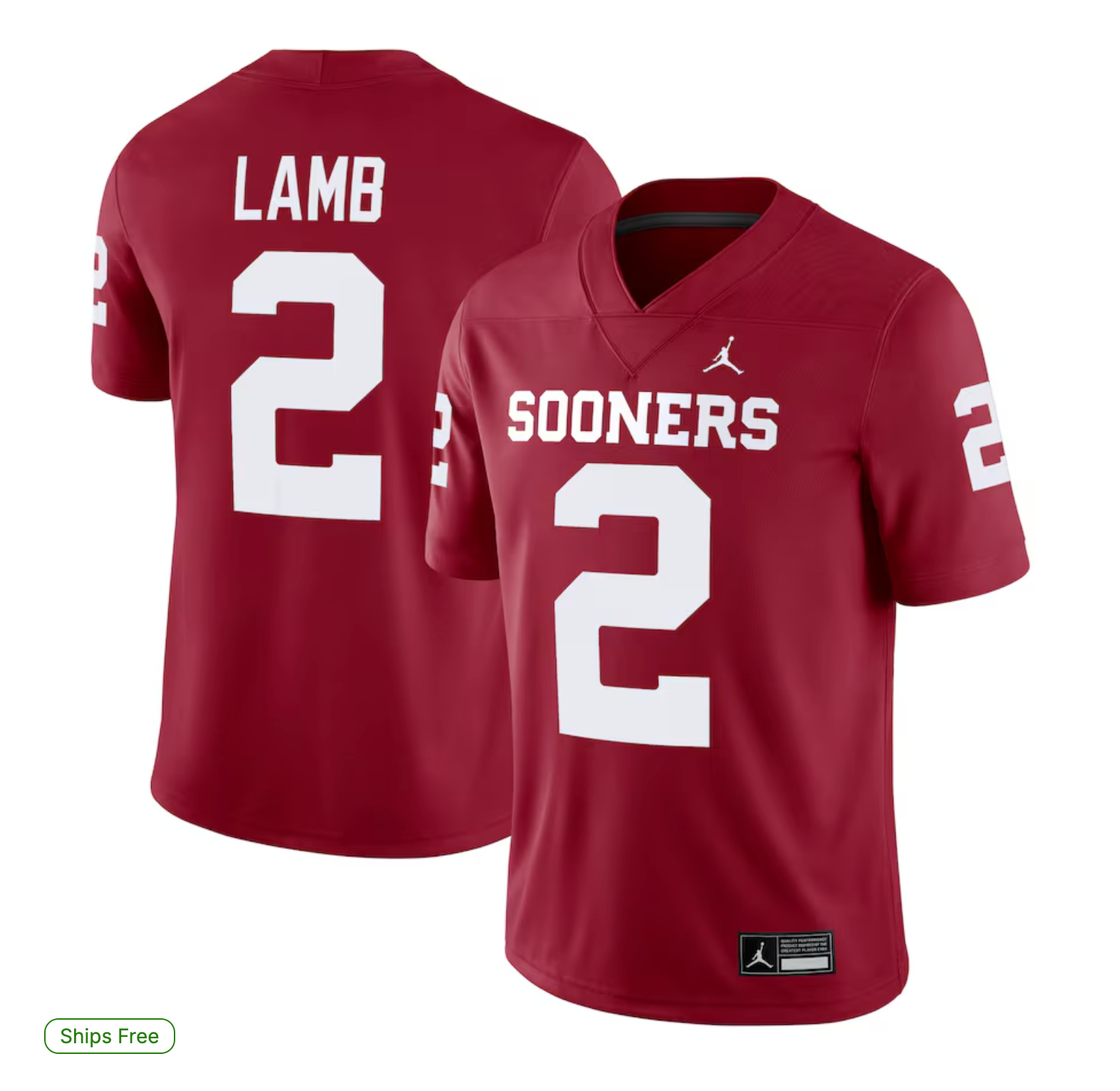 CeeDee Lamb Oklahoma Sooners Jordan Brand Alumni Player Game Jersey - Crimson