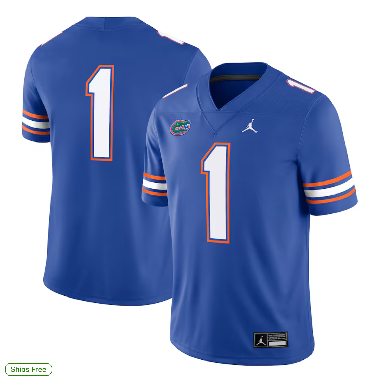 #1 Florida Gators Jordan Brand Game Jersey - Royal