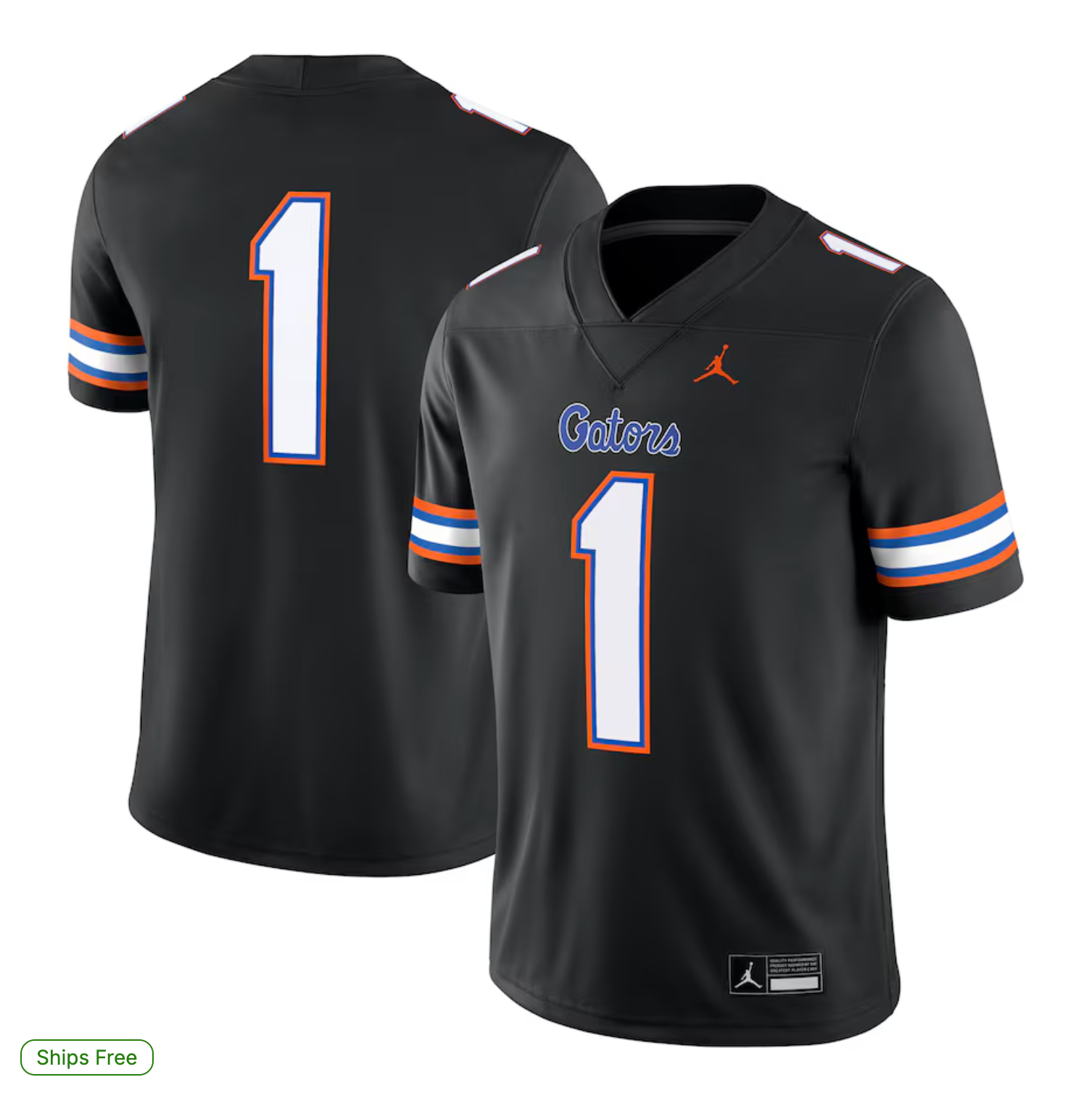 #1 Florida Gators Jordan Brand Alternate Game Jersey - Black