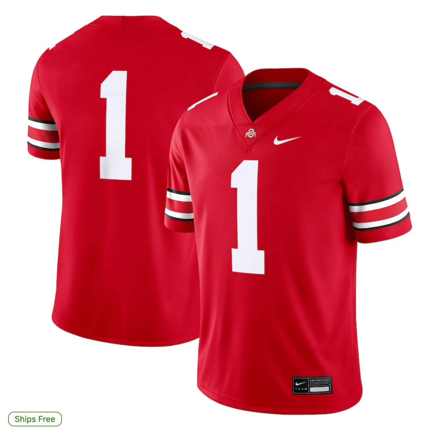 #1 Ohio State Buckeyes Nike Game Jersey - Scarlet
