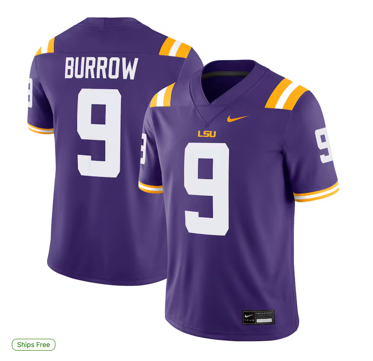Joe Burrow LSU Tigers Nike Alumni Game Jersey - Purple