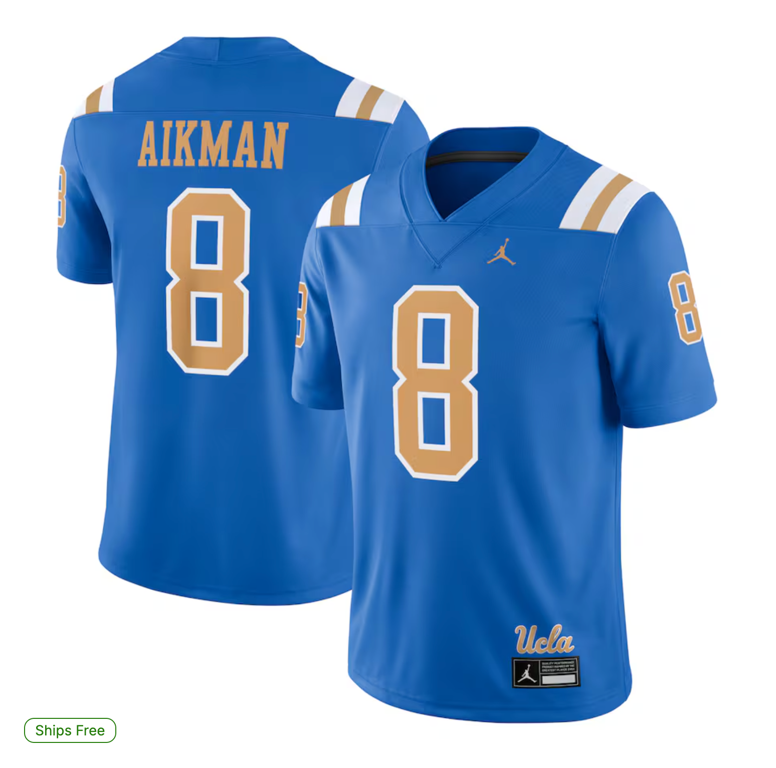 Troy Aikman UCLA Bruins Jordan Brand Alumni Player Game Jersey - Blue