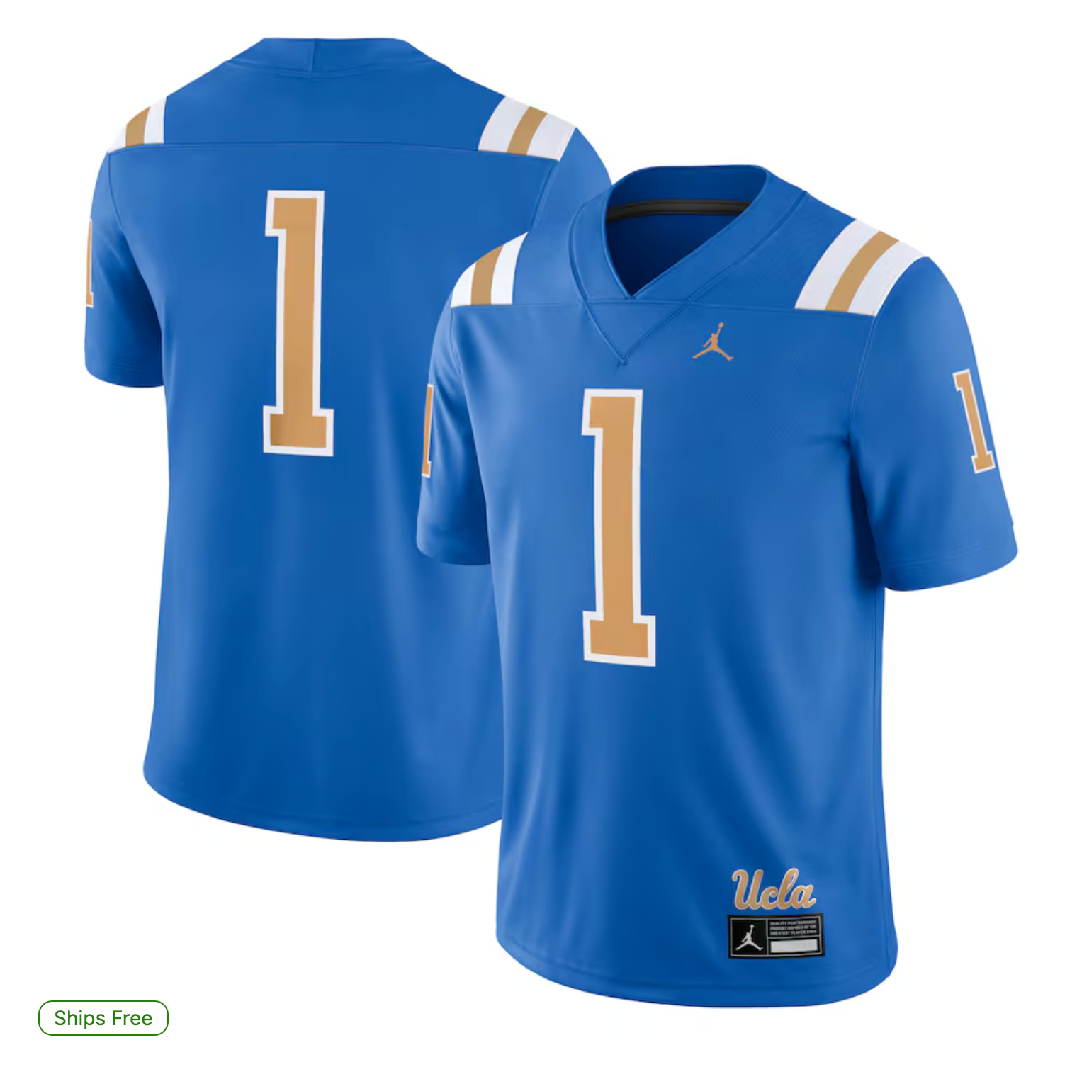 #1 UCLA Bruins Jordan Brand Game Jersey - Blue