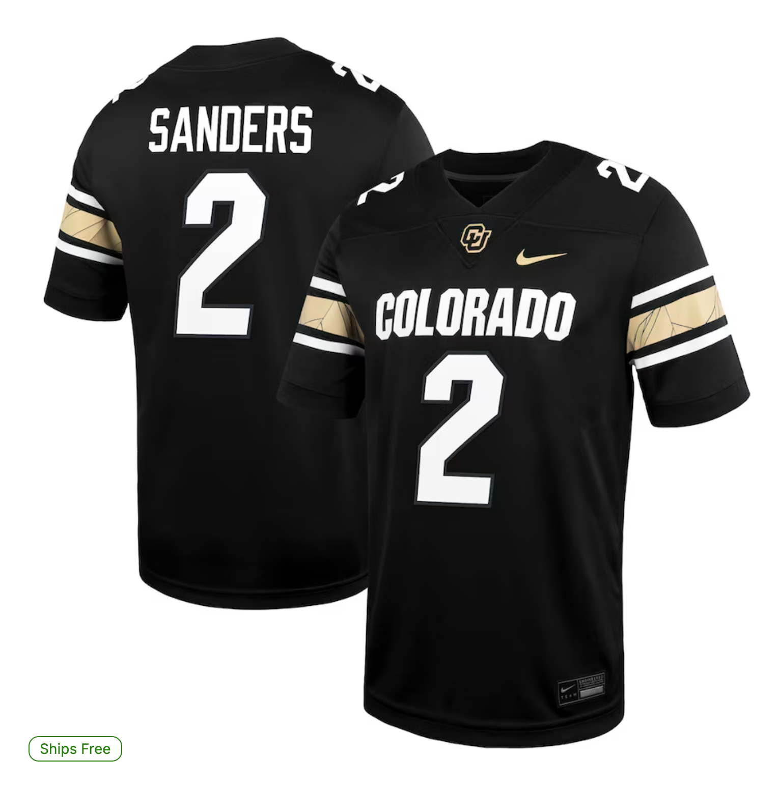 Shedeur Sanders Colorado Buffaloes Nike Alternate Alumni Game Jersey - Black
