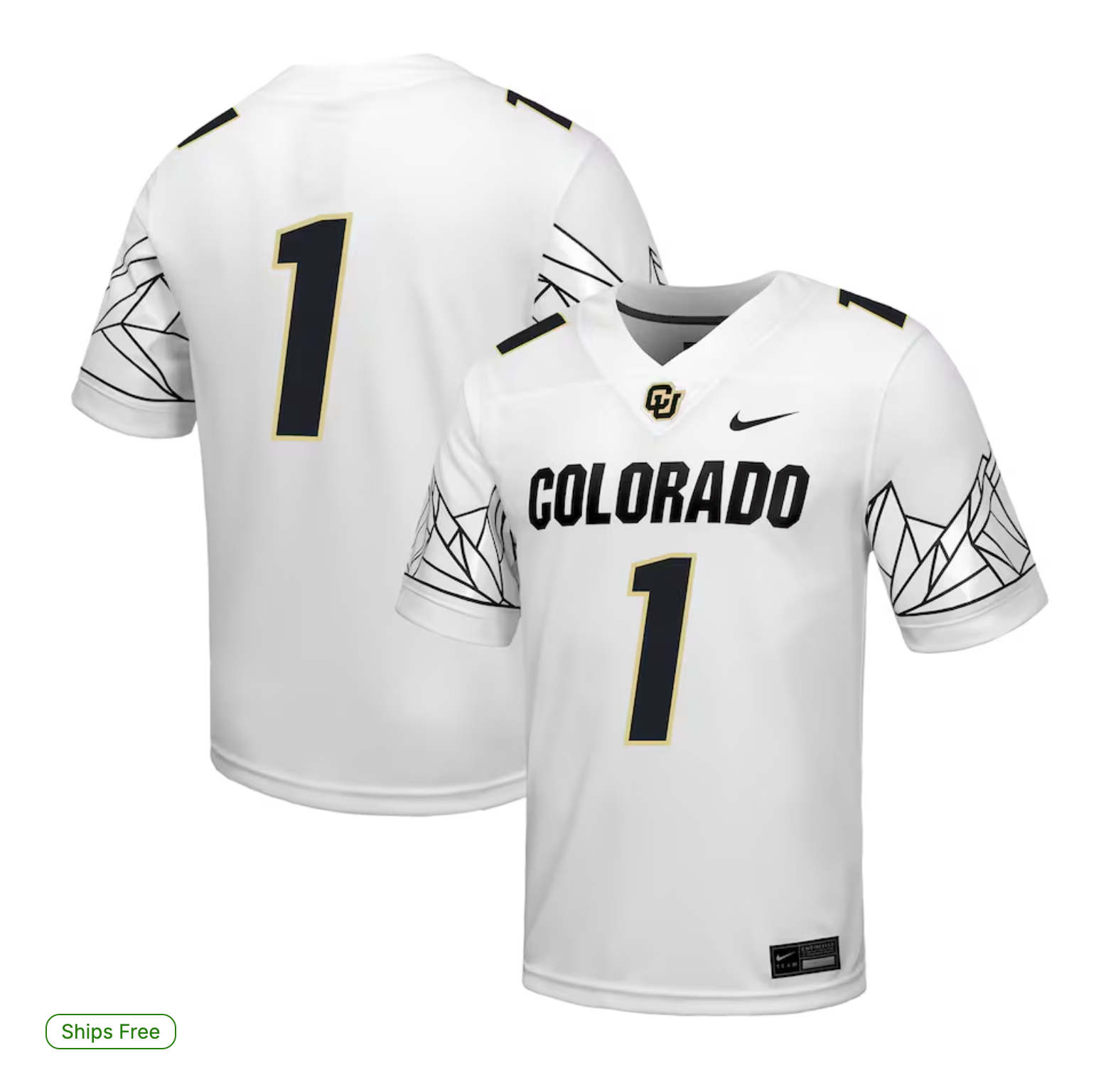 Colorado Buffaloes Nike Untouchable Game Jersey - White