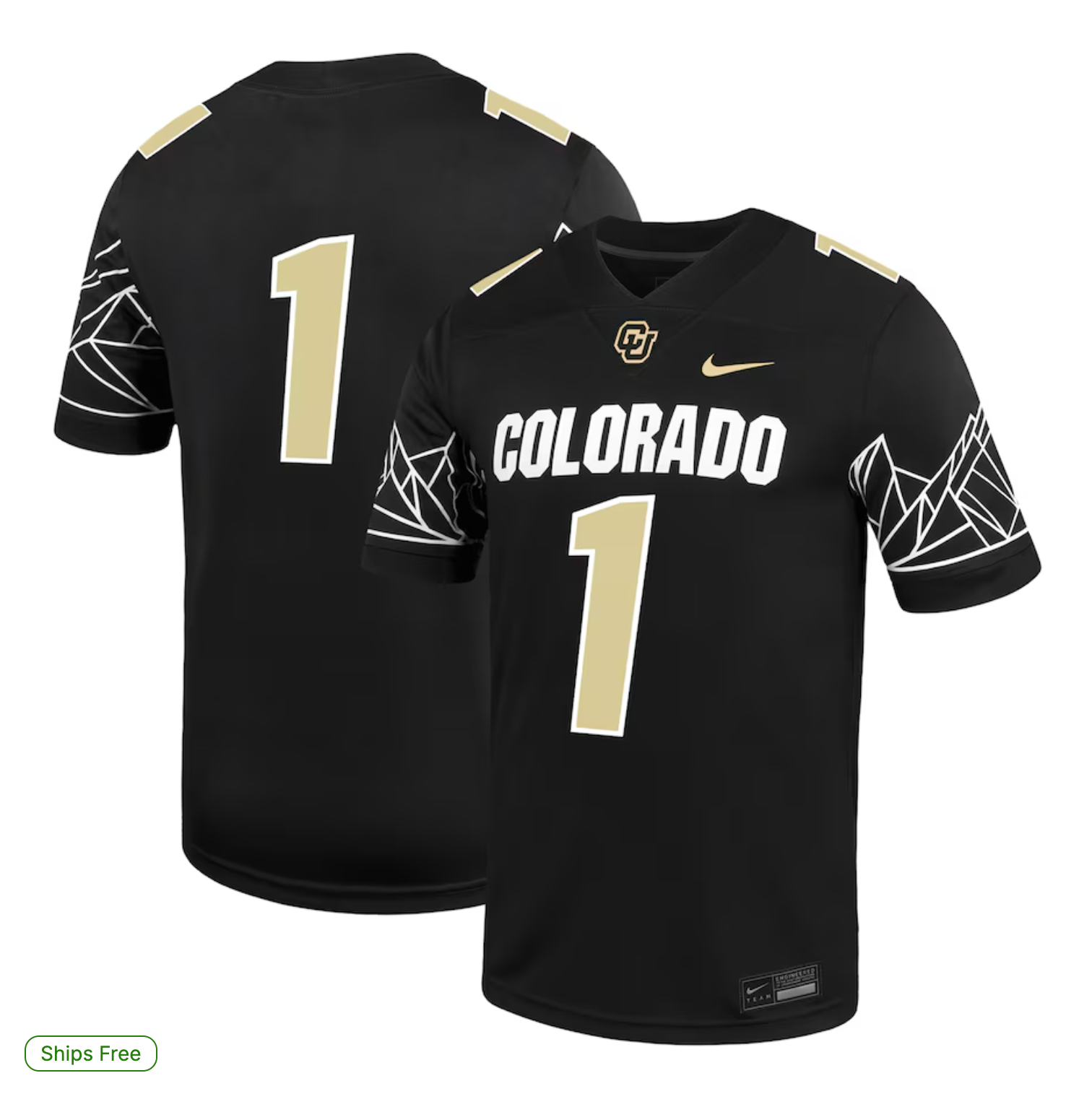 Colorado Buffaloes Nike Untouchable Game Jersey - Black