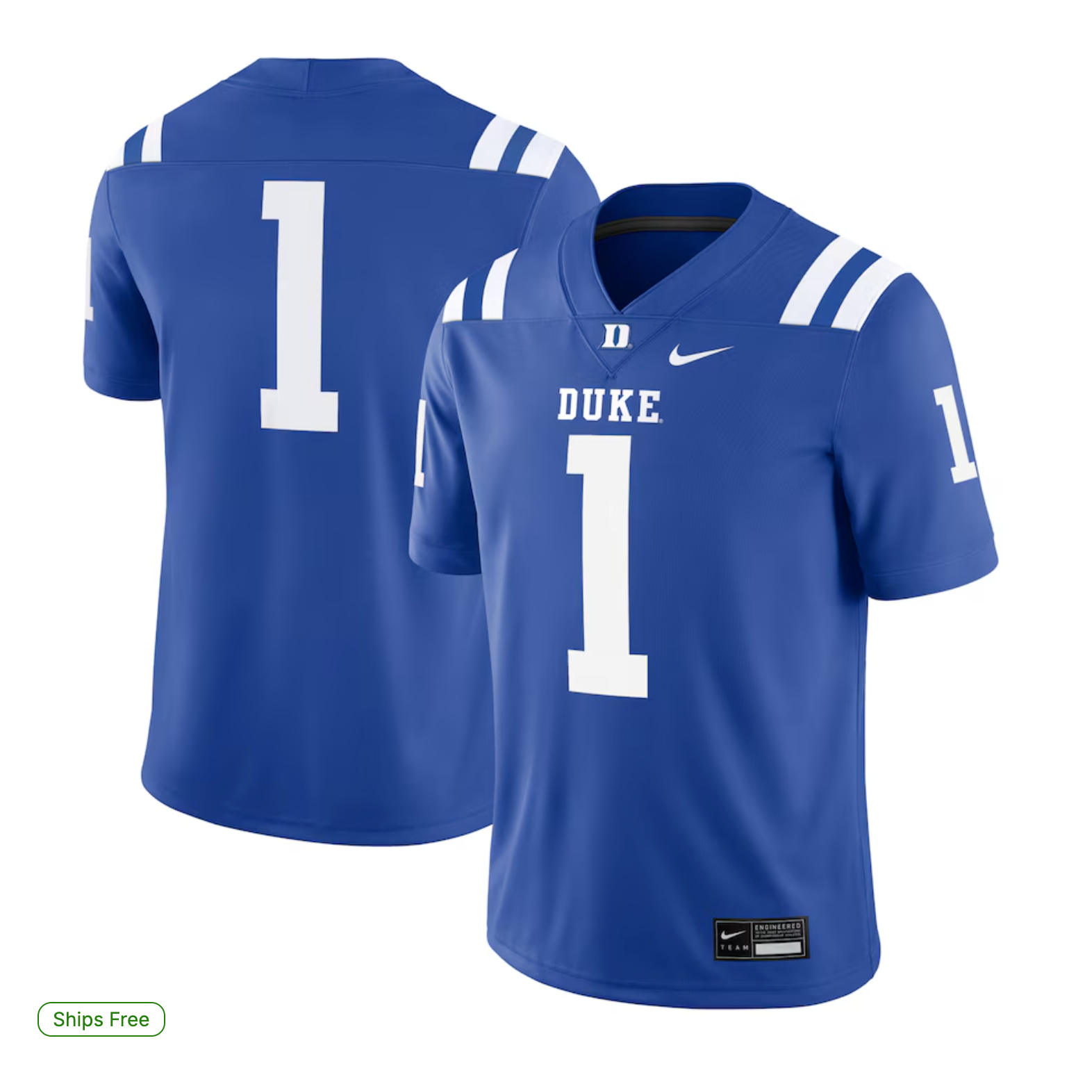 #1 Duke Blue Devils Nike Game Jersey - Royal