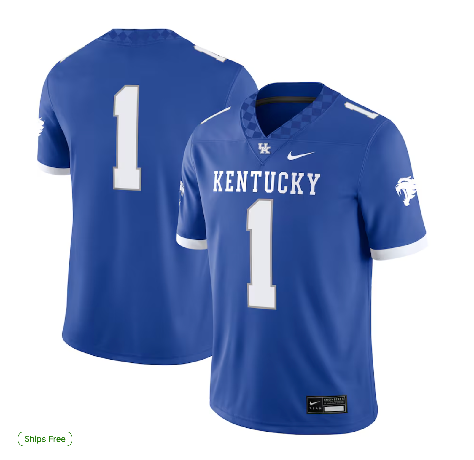 #1 Kentucky Wildcats Nike Game Jersey - Royal