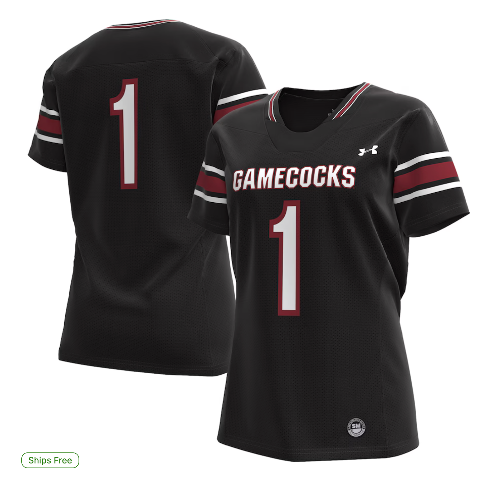 South Carolina Gamecocks Under Armour Women's Replica Football Jersey - Black