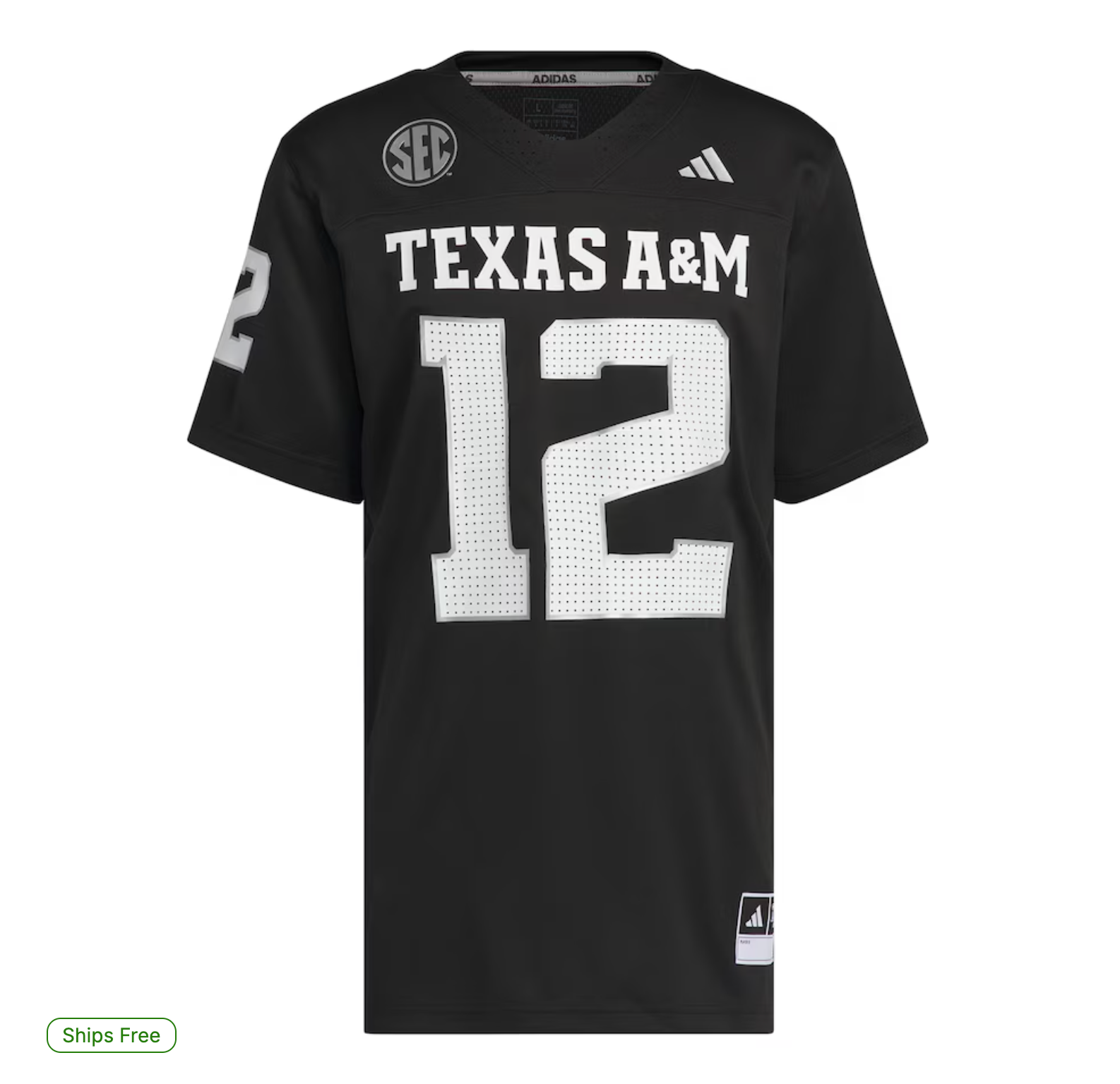Texas A&M Aggies adidas Alternate Premier Strategy Jersey - Black