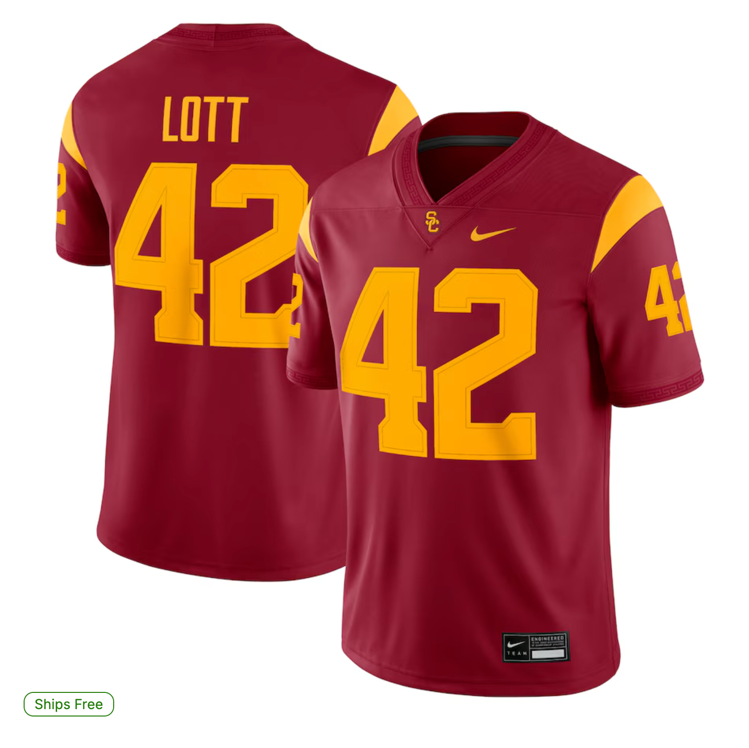 Ronnie Lott USC Trojans Nike Alumni Game Jersey - Cardinal