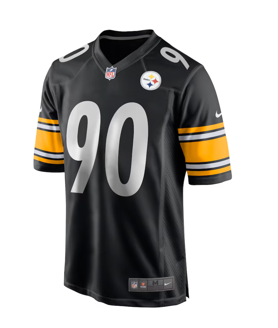 Men's Pittsburgh Steelers T.J. Watt Nike Black Game Jersey