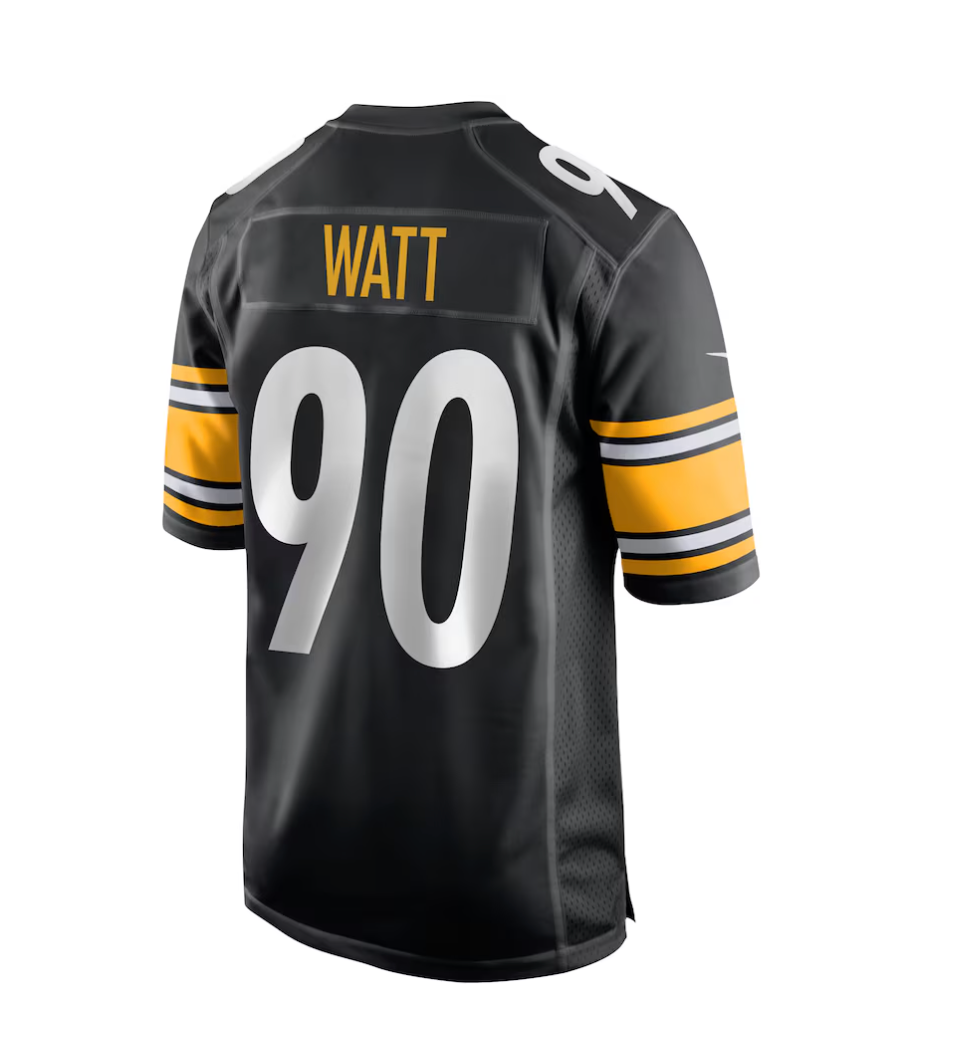 Men's Pittsburgh Steelers T.J. Watt Nike Black Game Jersey