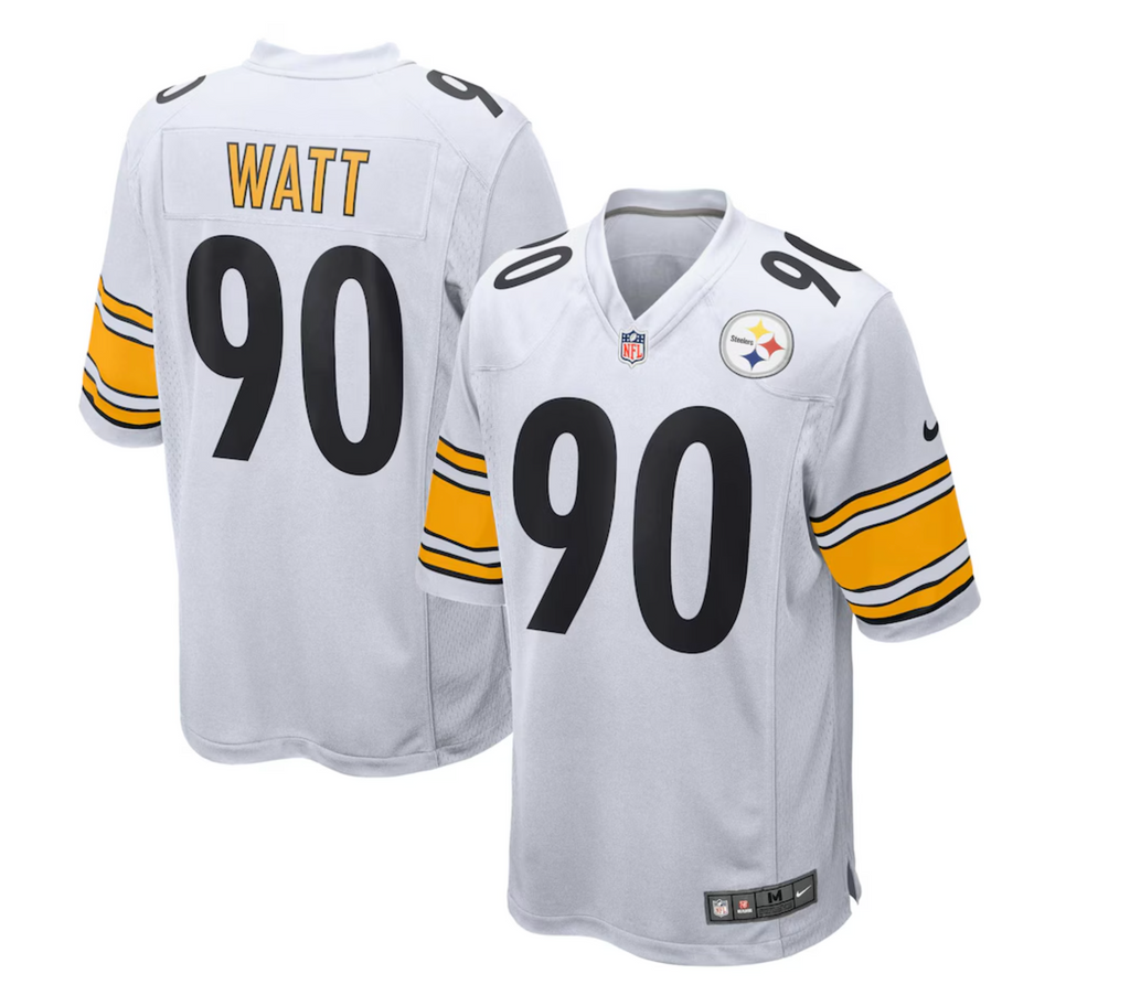Men's Pittsburgh Steelers T.J. Watt Nike White Game Jersey