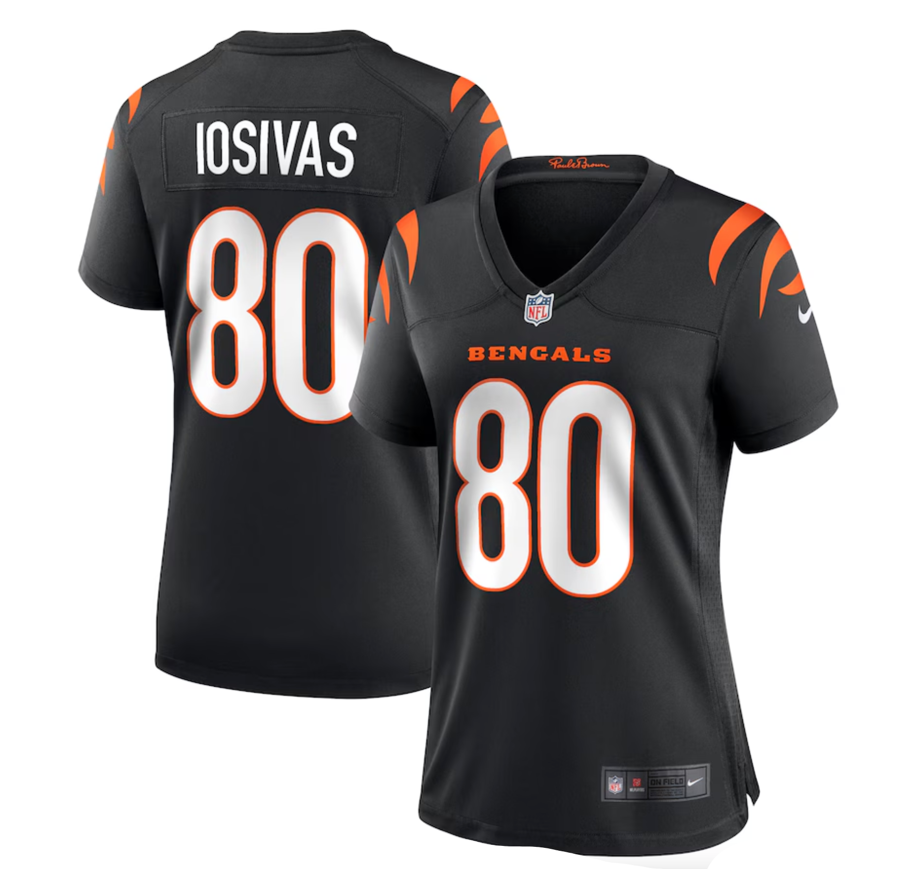 Women's Cincinnati Bengals Andrei Iosivas Nike Black Team Game Jersey