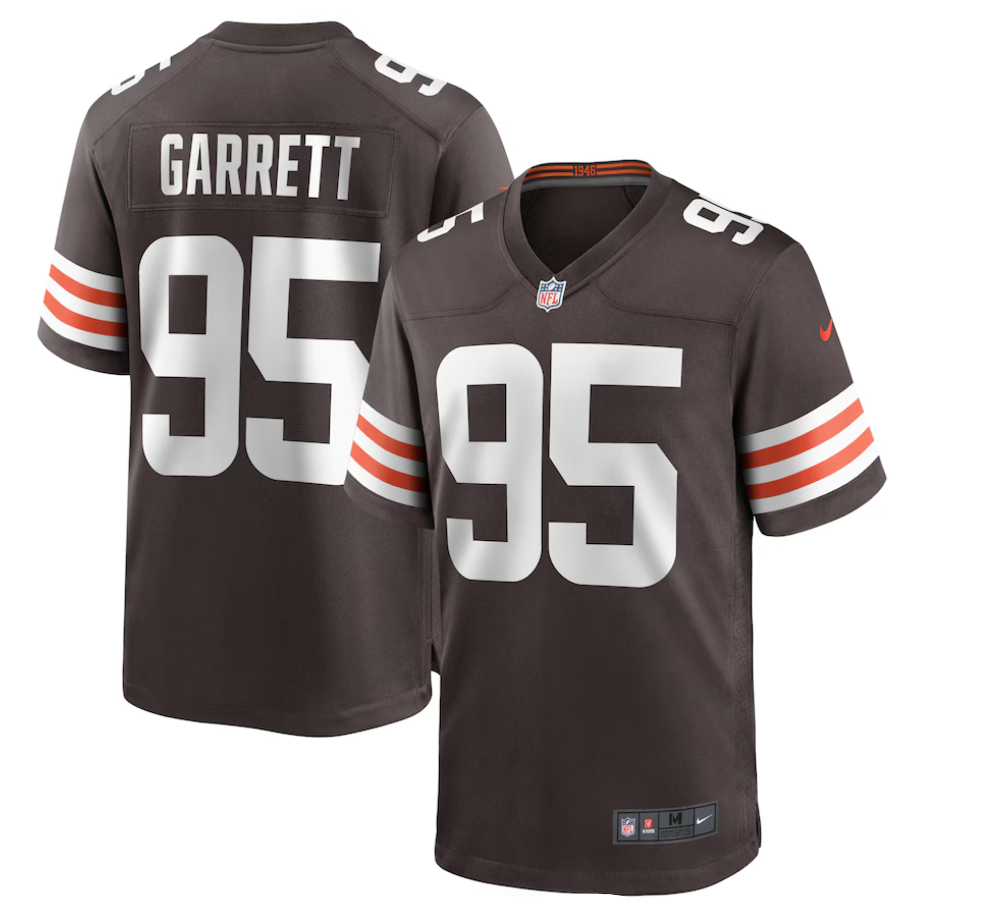 Men's Cleveland Browns Myles Garrett Nike Brown Player Game Jersey