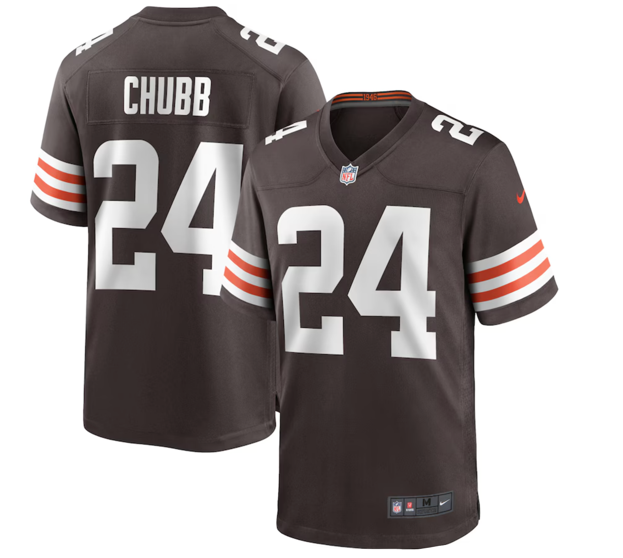 Men's Cleveland Browns Nick Chubb Nike Brown Game Player Jersey