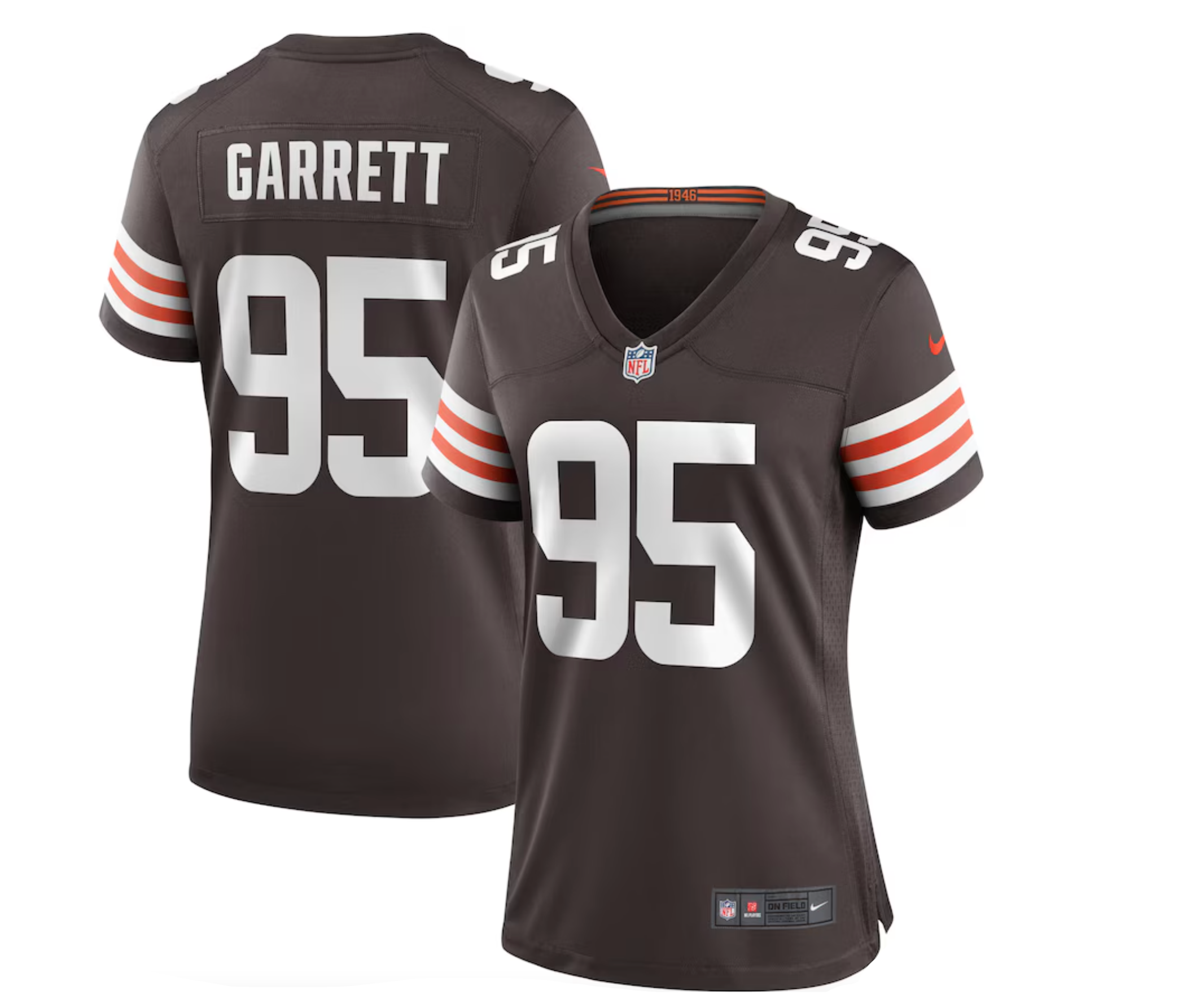 Women's Cleveland Browns Myles Garrett Nike Brown Player Game Jersey