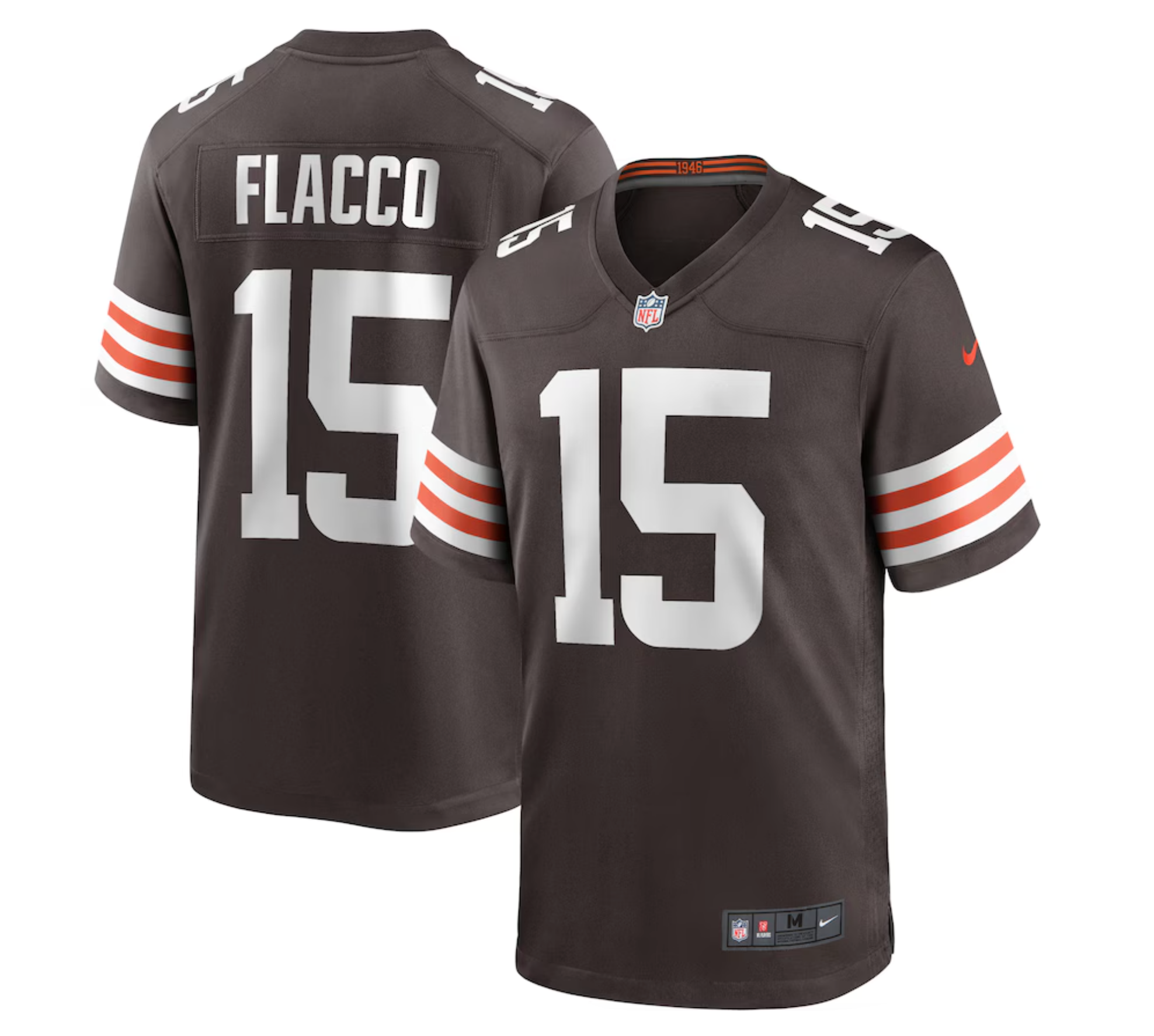 Men's Cleveland Browns Joe Flacco Nike Brown Game Player Jersey