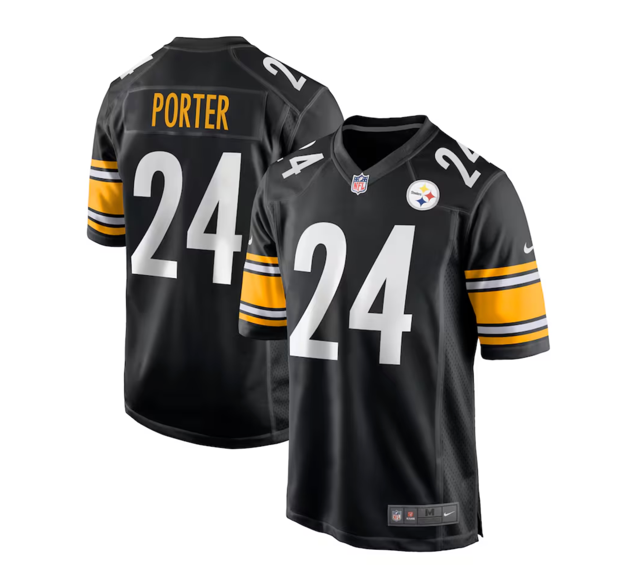 Men's Pittsburgh Steelers Joey Porter Jr. Nike Black Game Jersey