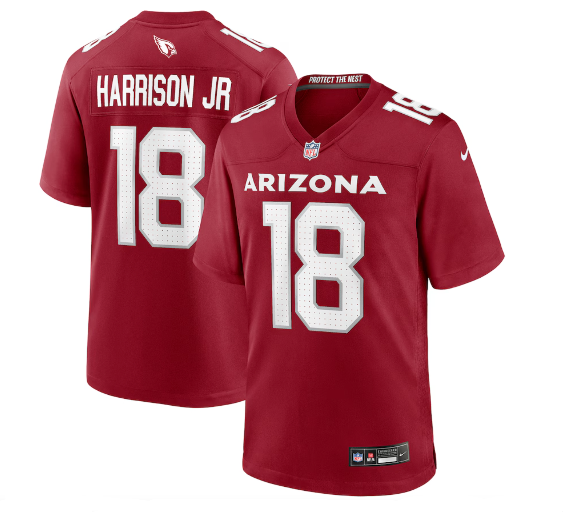 Men's Arizona Cardinals Marvin Harrison Jr. Nike Cardinal Player Game Jersey