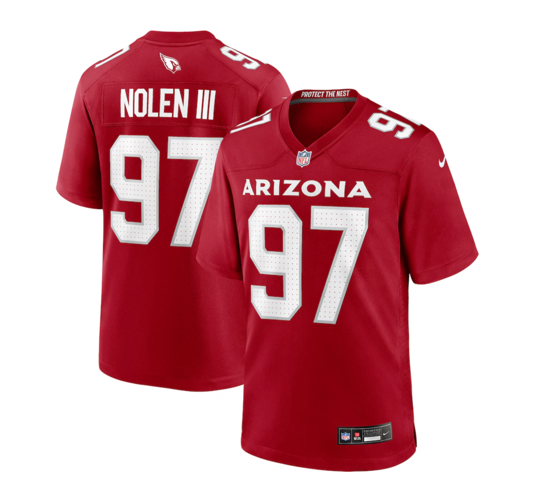 Men's Arizona Cardinals Walter Nolen Nike Cardinal 2025 NFL Draft First Round Pick Game Jersey