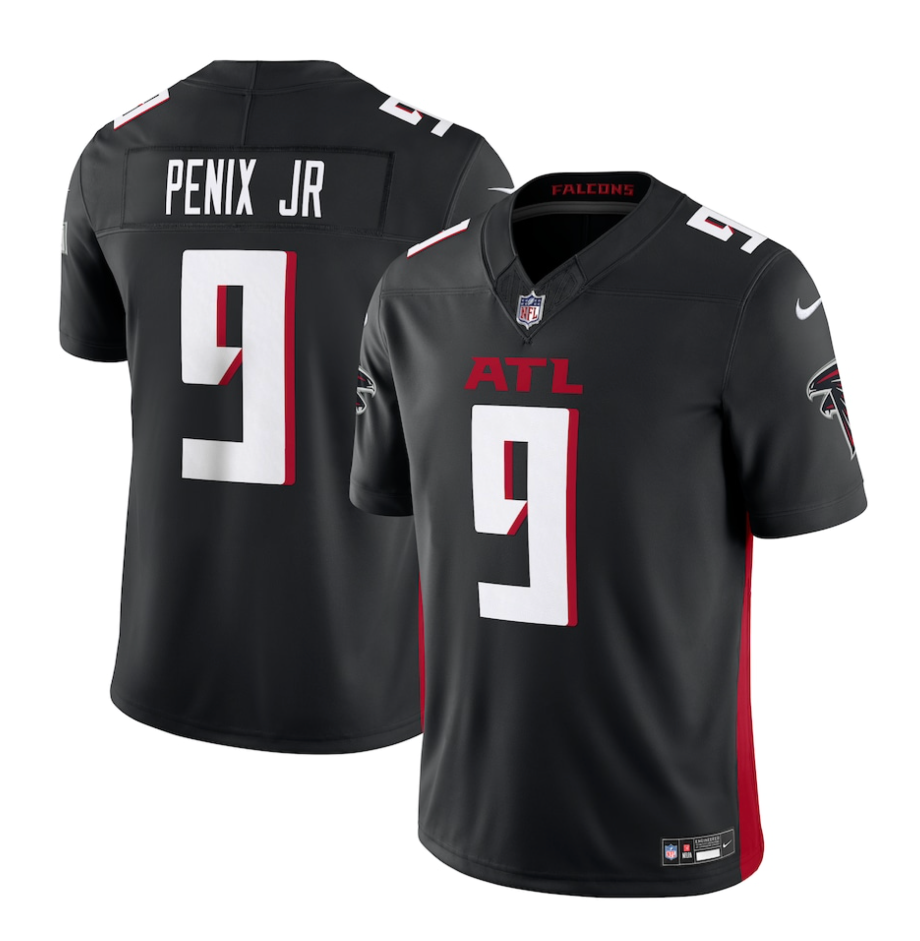 Men's Atlanta Falcons Michael Penix Jr. Nike Black Vapor F.U.S.E. Limited Jersey