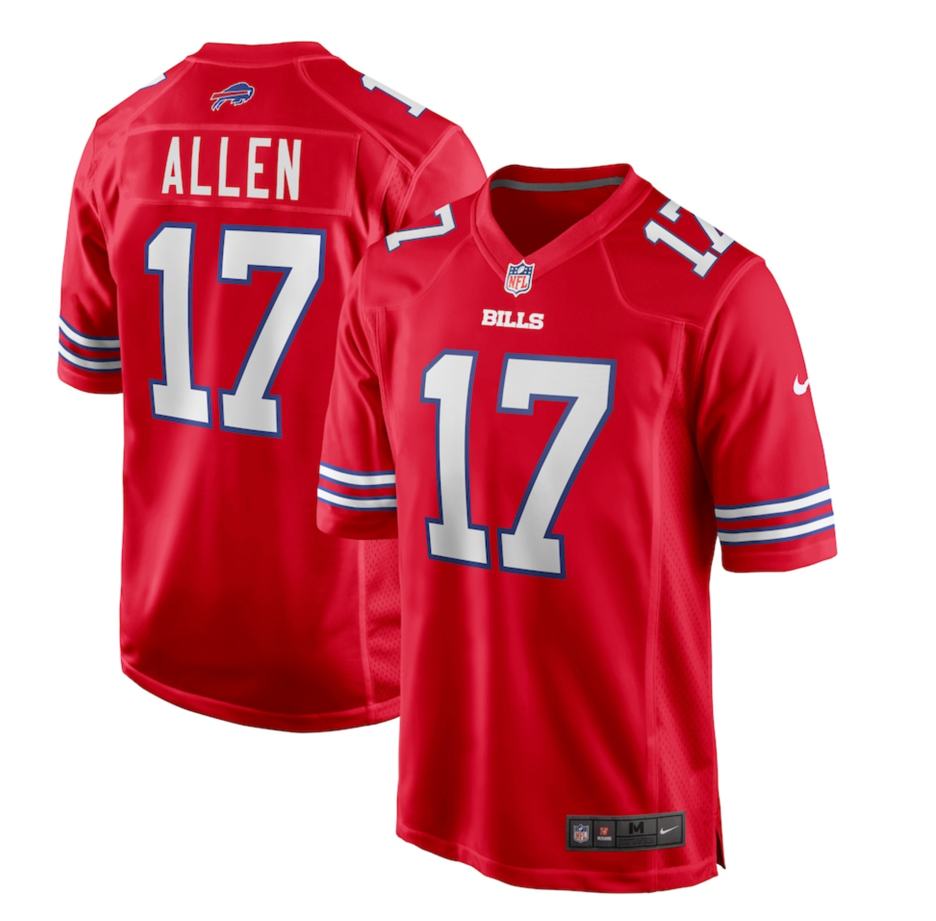 Men's Buffalo Bills Josh Allen Nike Red Alternate Game Player Jersey