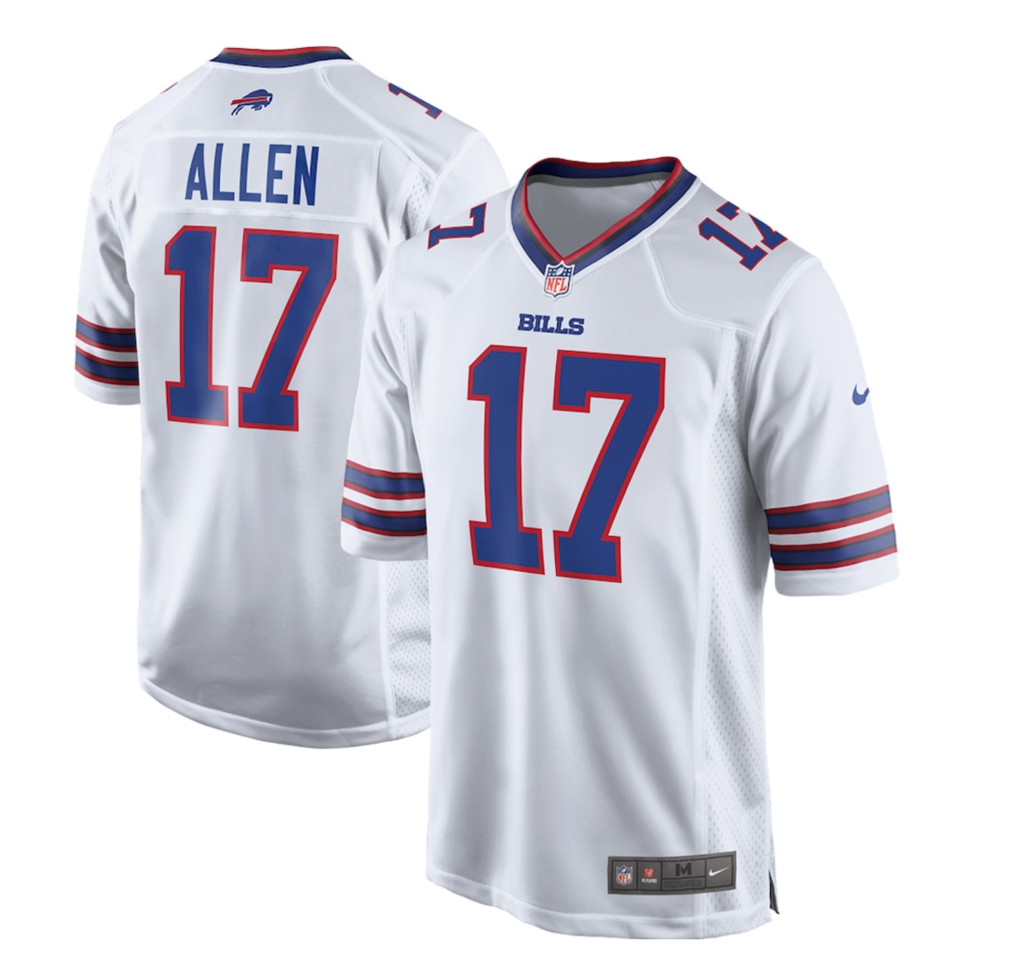 Men's Buffalo Bills Josh Allen Nike White Game Player Jersey