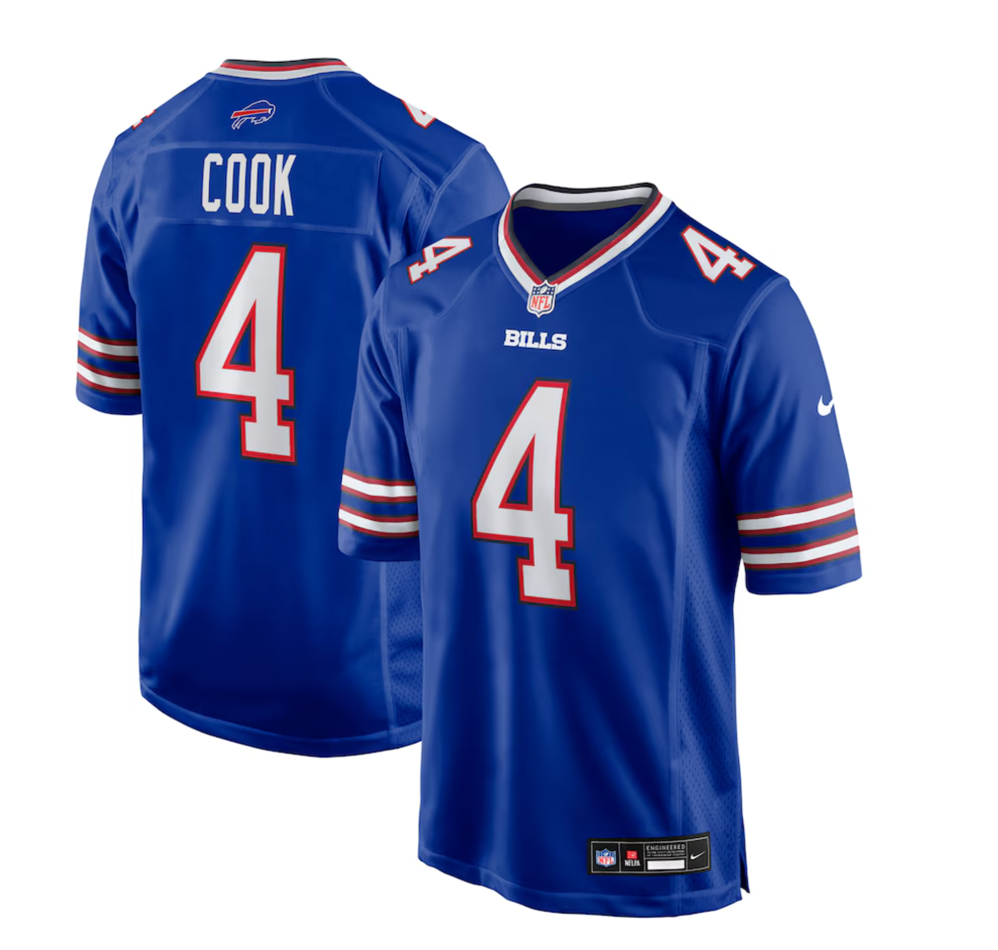 Men's Buffalo Bills James Cook Nike Royal Game Player Jersey
