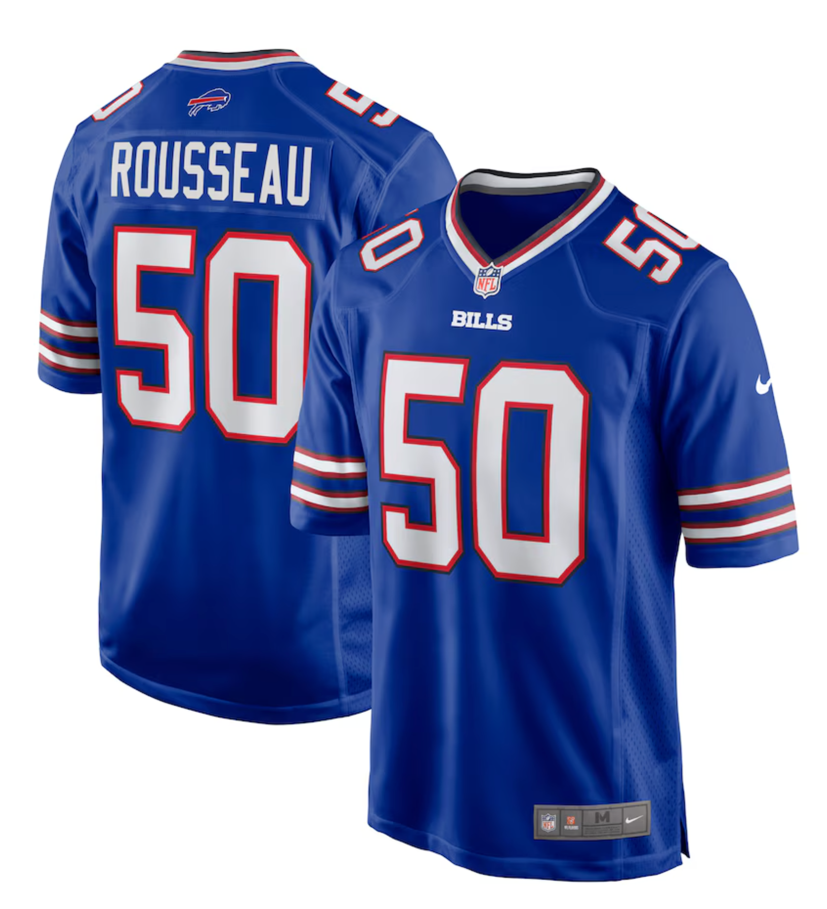 Men's Buffalo Bills Gregory Rousseau Nike Royal Game Player Jersey