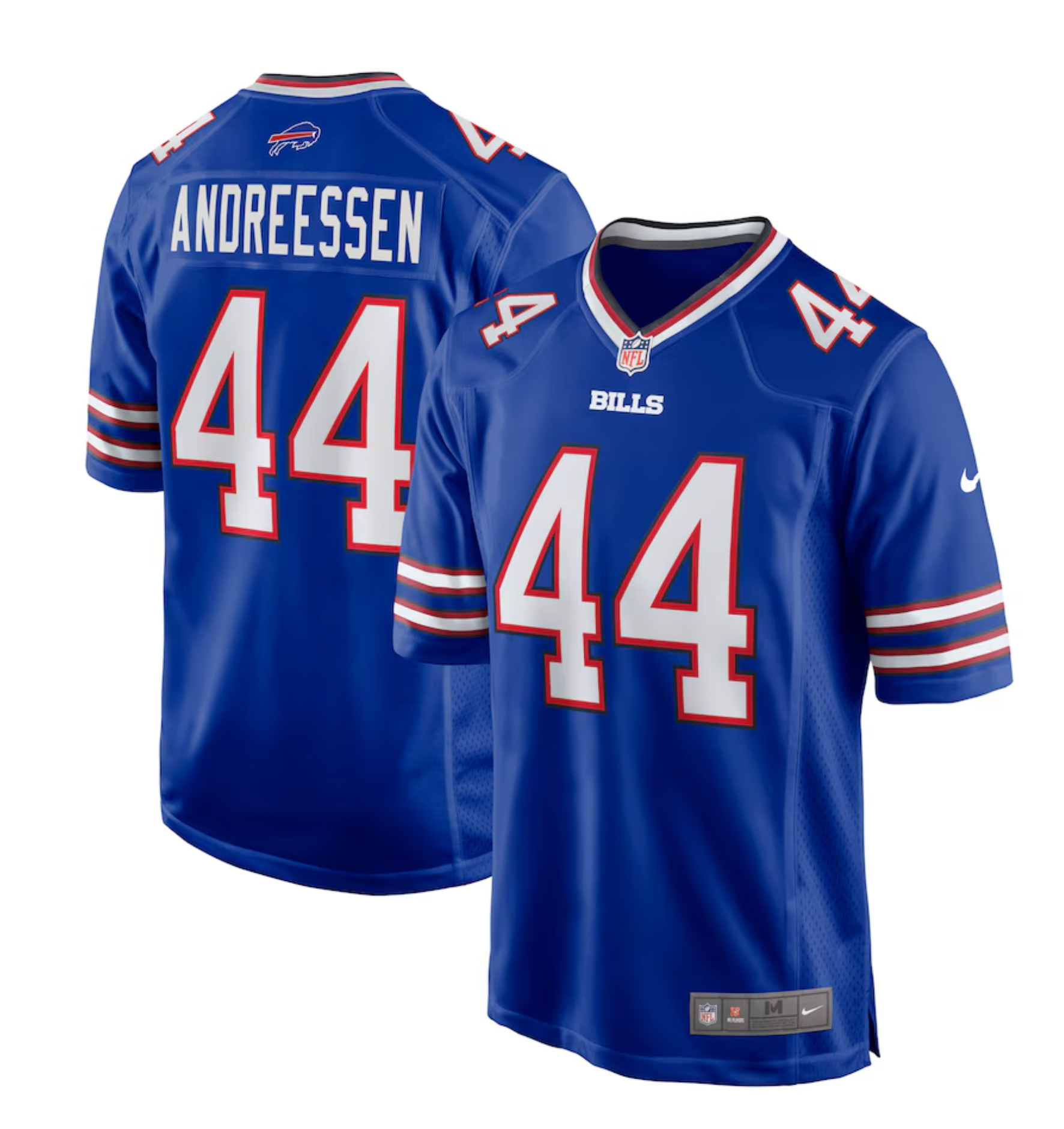 Men's Buffalo Bills Joe Andreessen Nike Royal Game Jersey