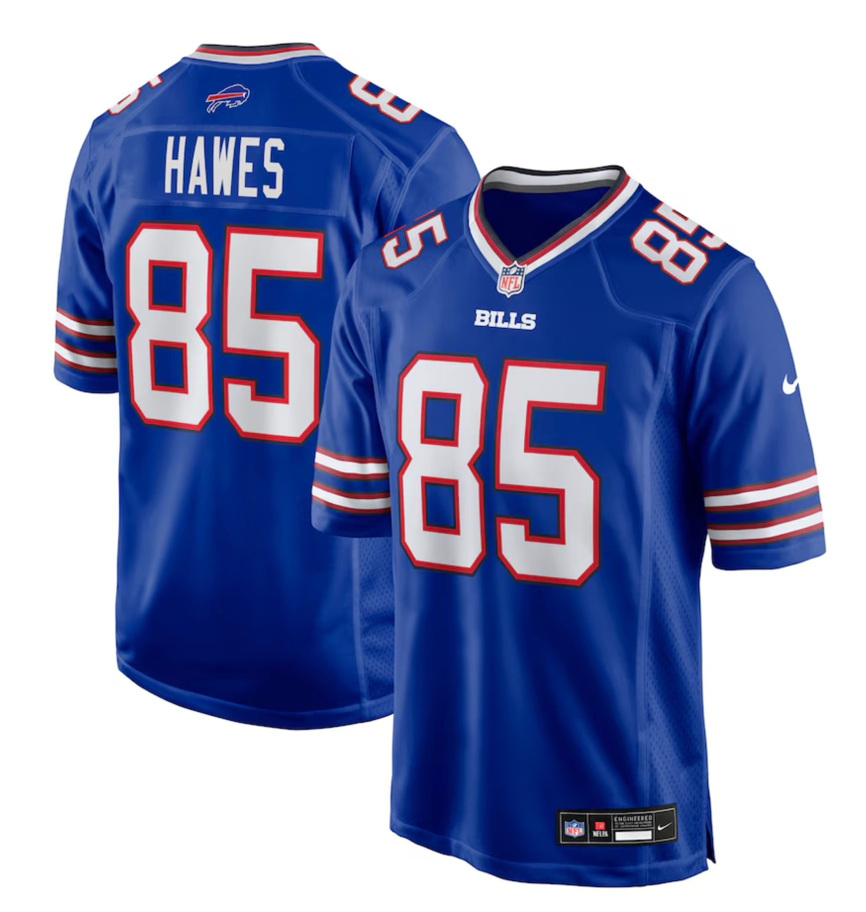Men's Buffalo Bills Jackson Hawes Nike Royal Team Game Jersey