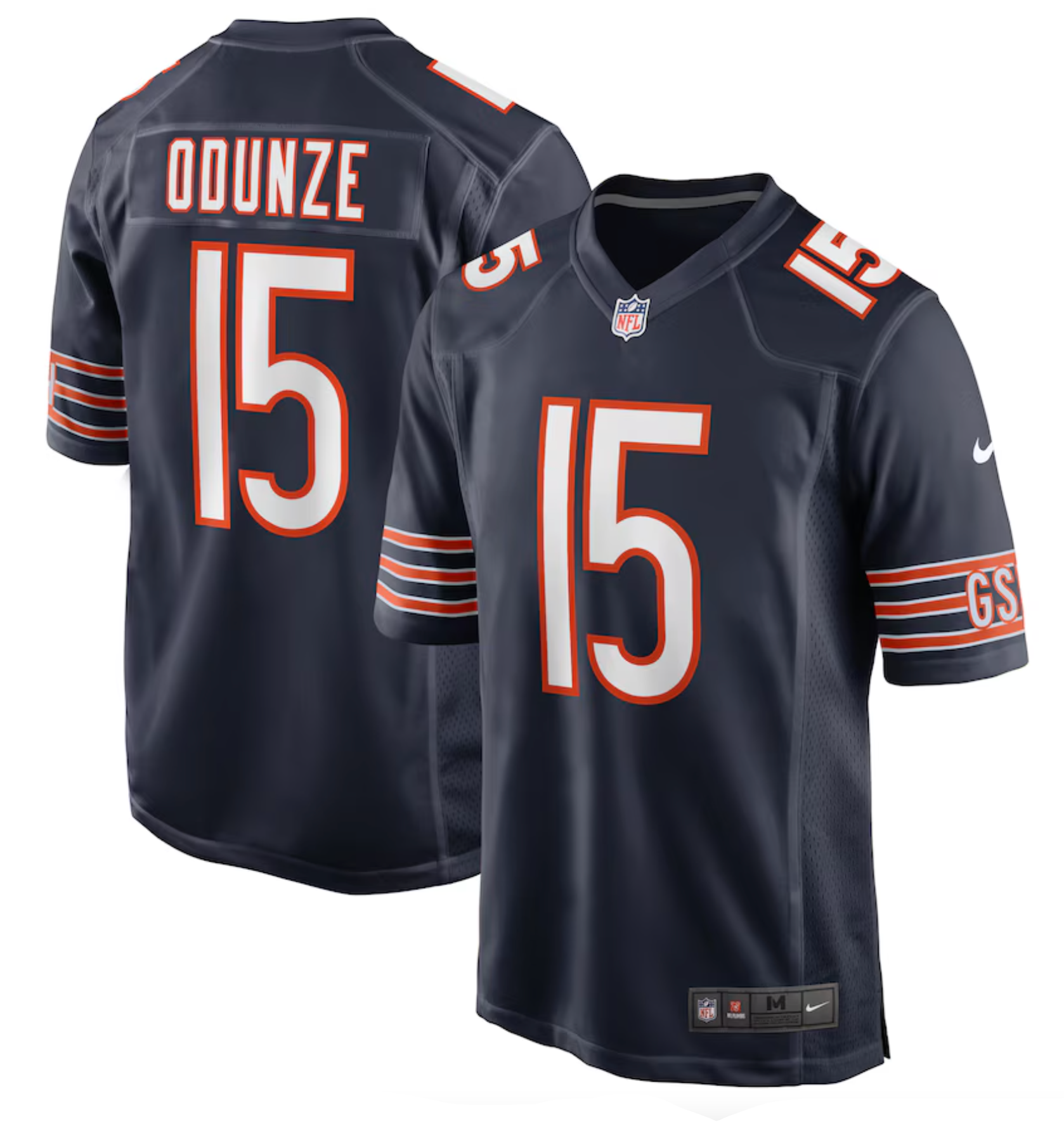 Men's Chicago Bears Rome Odunze Nike Navy Player Game Jersey